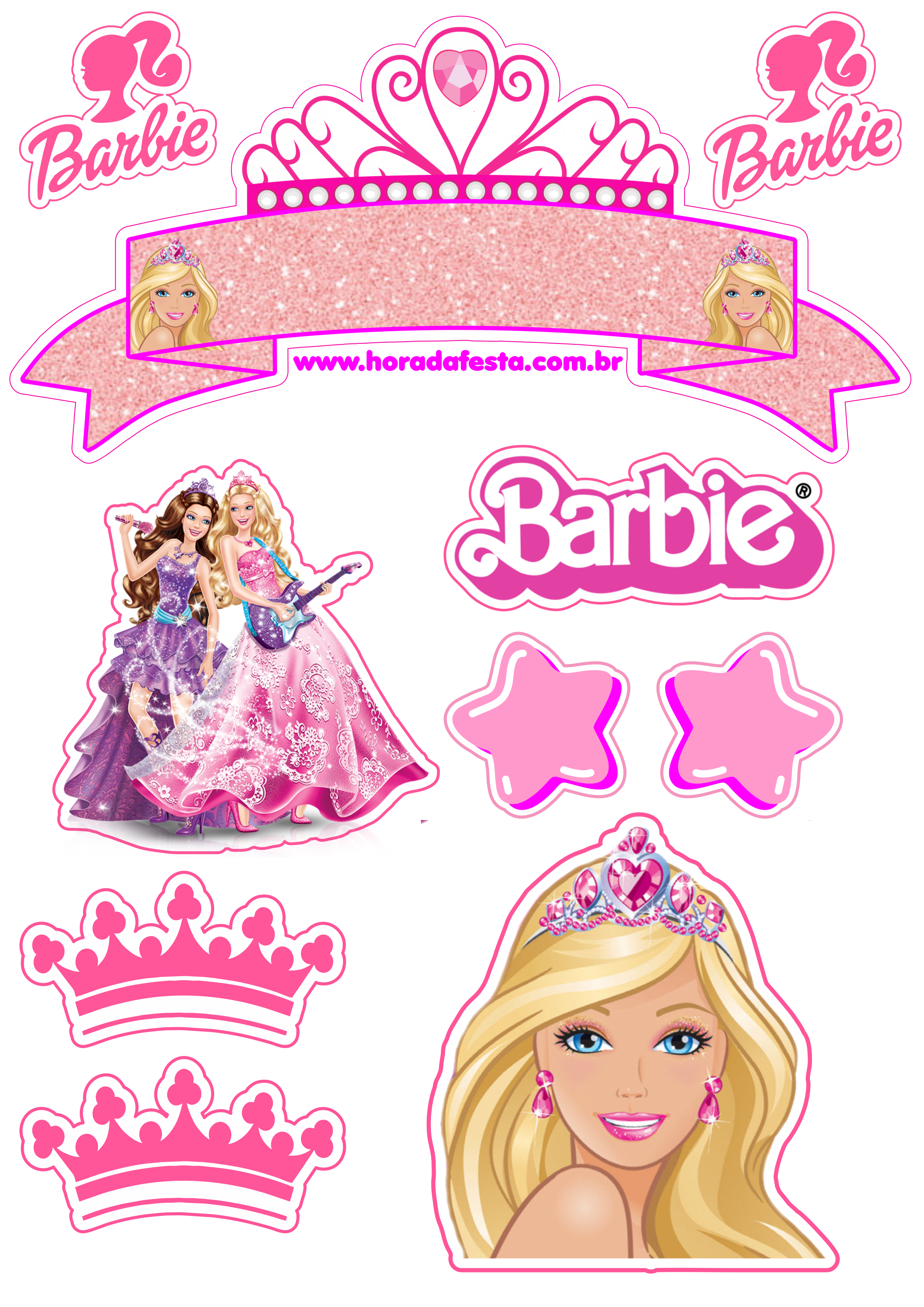 Festa pronta 10 lindos topos de bolo com tema Barbie para deixar seu bolo incrivelmente lindo