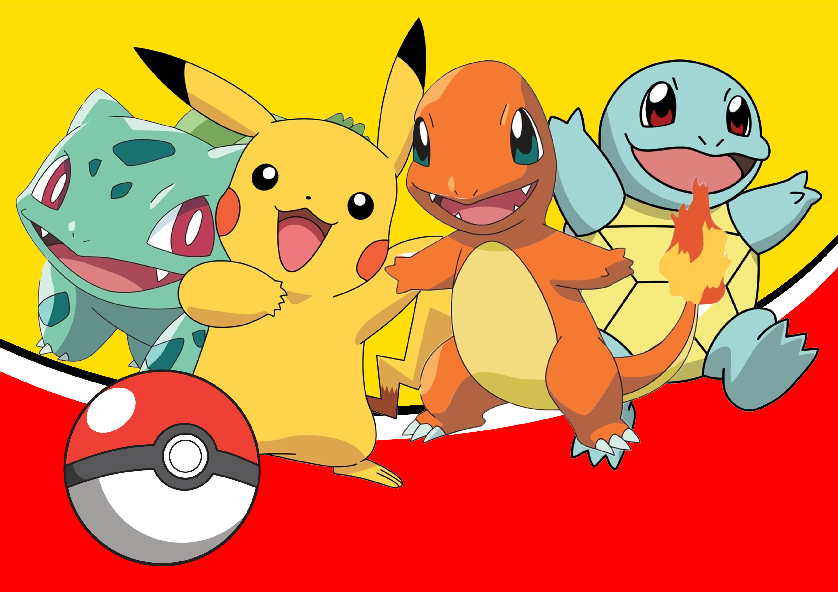 Pokemon linda imagem para painel de aniversários e decorações em geral png