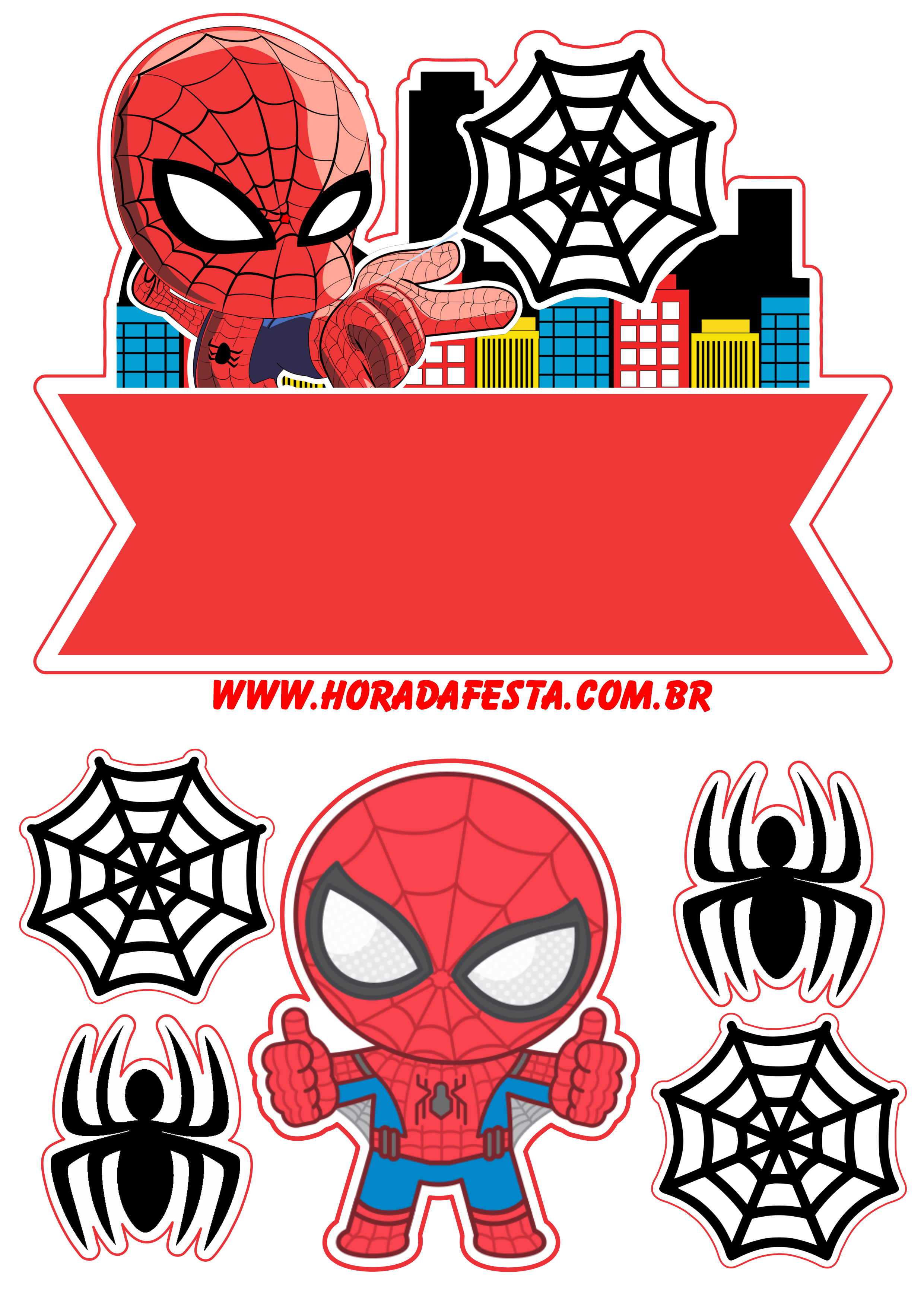 Spider man topo de bolo homem aranha desenho grátis png