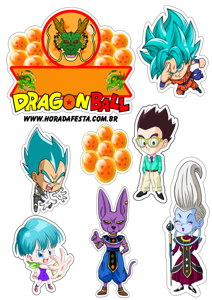 Dragon Balls  Dragon ball gt, Esferas do dragão, Decoração de festa dragon  ball z