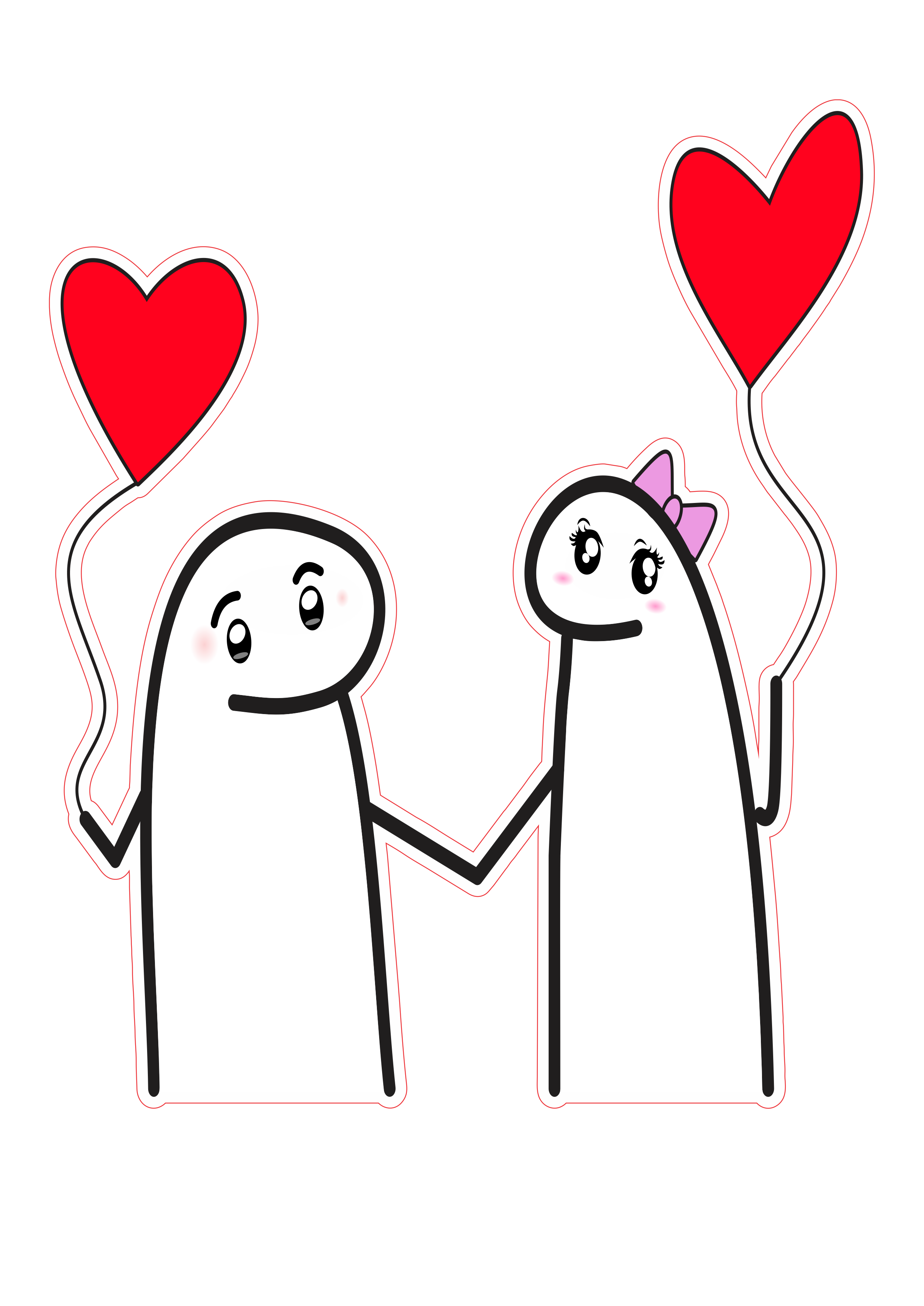 Flork dia dos namorados figurinha whatsapp casal apaixonado png