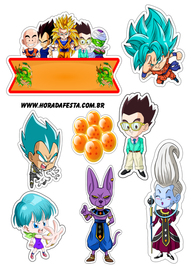 Dragon ball z super Goku cute desenho infantil anime fundo transparente  pack de imagens png