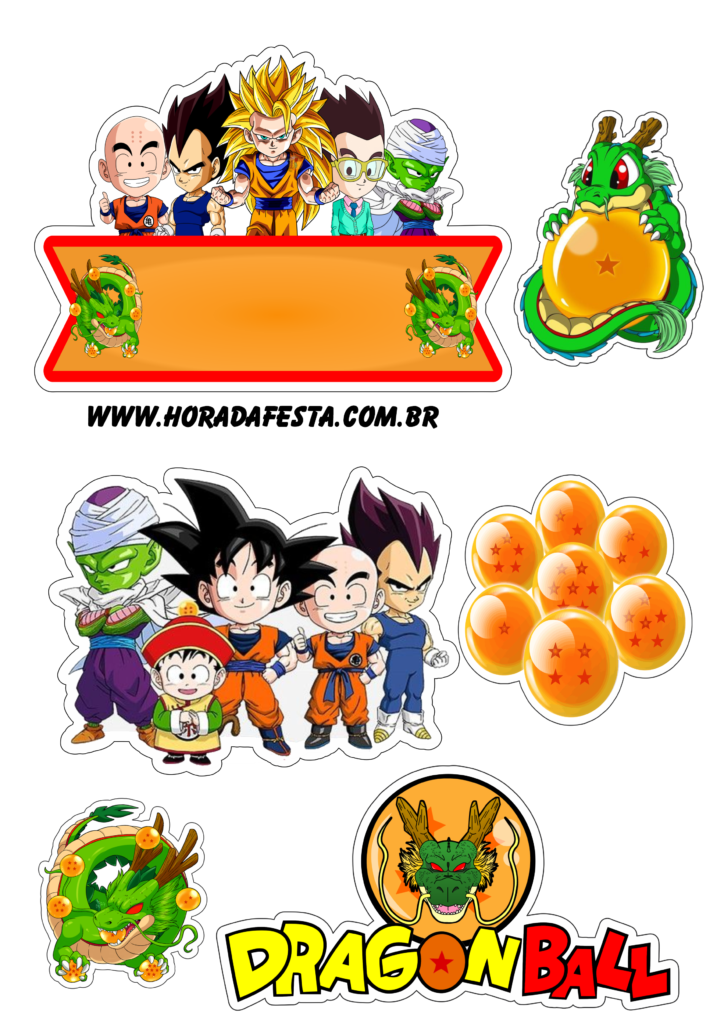 Dragon ball z super Goku guerreiros Z cute desenho infantil anime fundo  transparente pack de imagens png