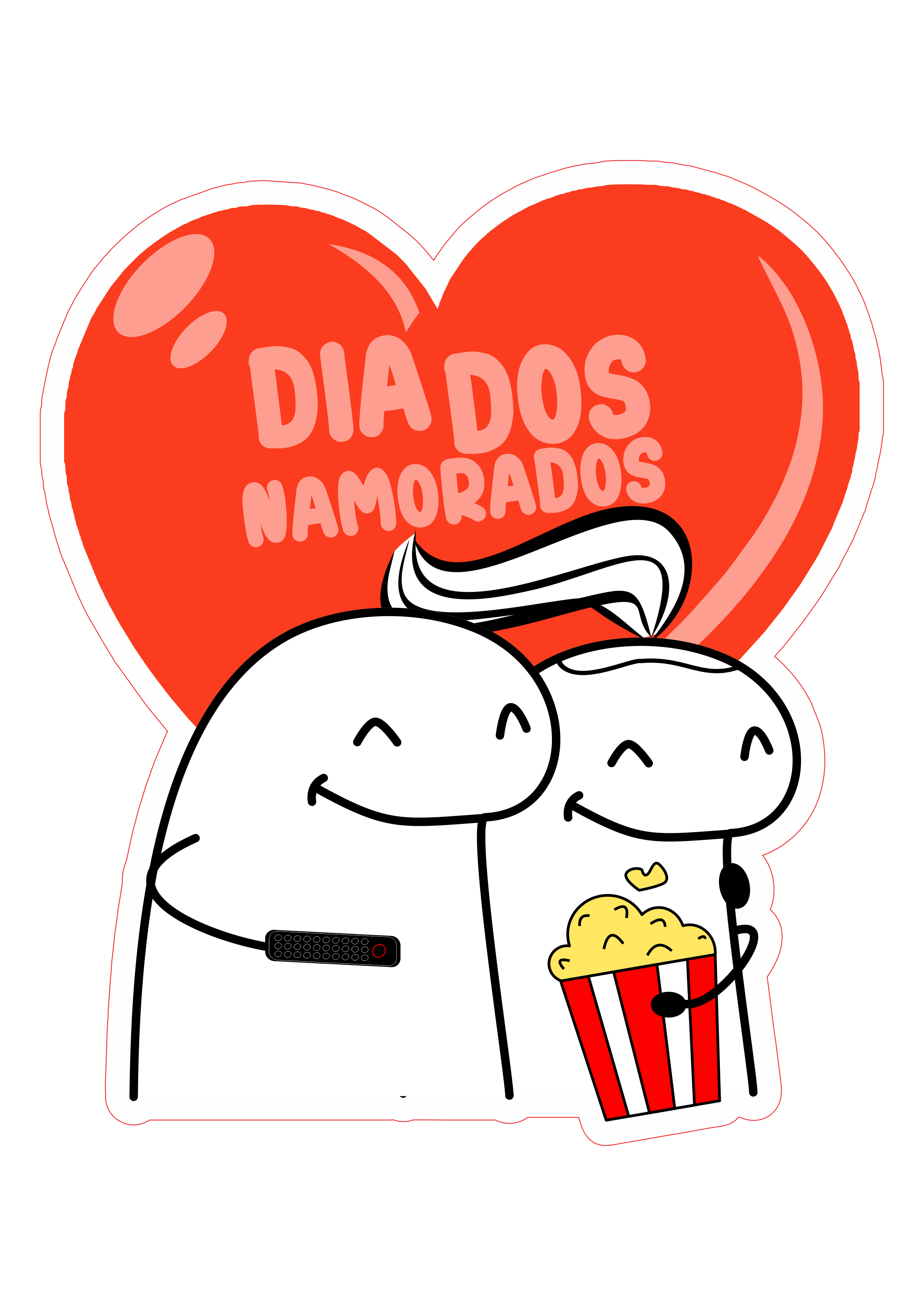 Flork desenho - dia dos namorados 