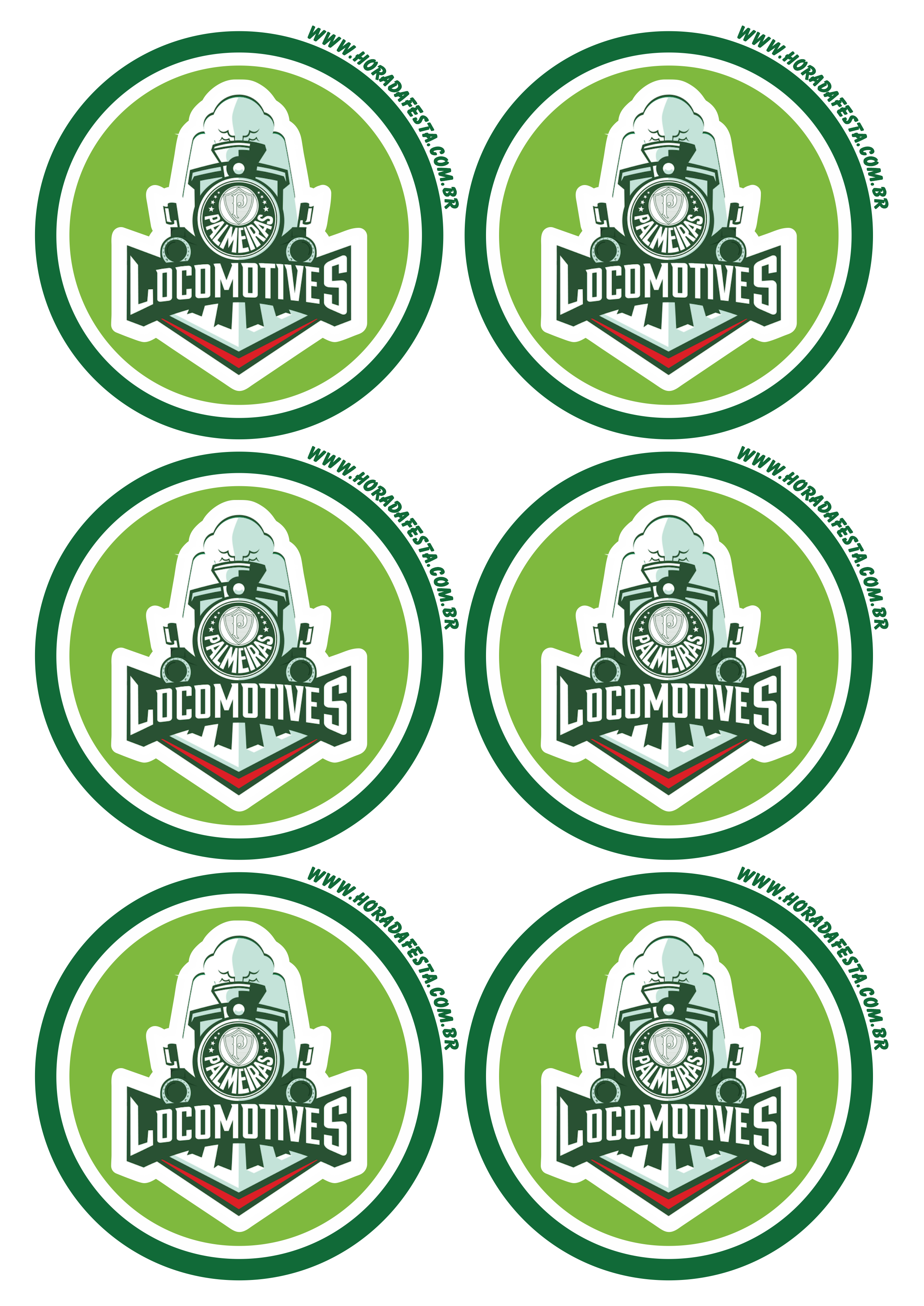 Palmeiras adesivo redondo time de futebol campeão tag sticker 6 imagens png
