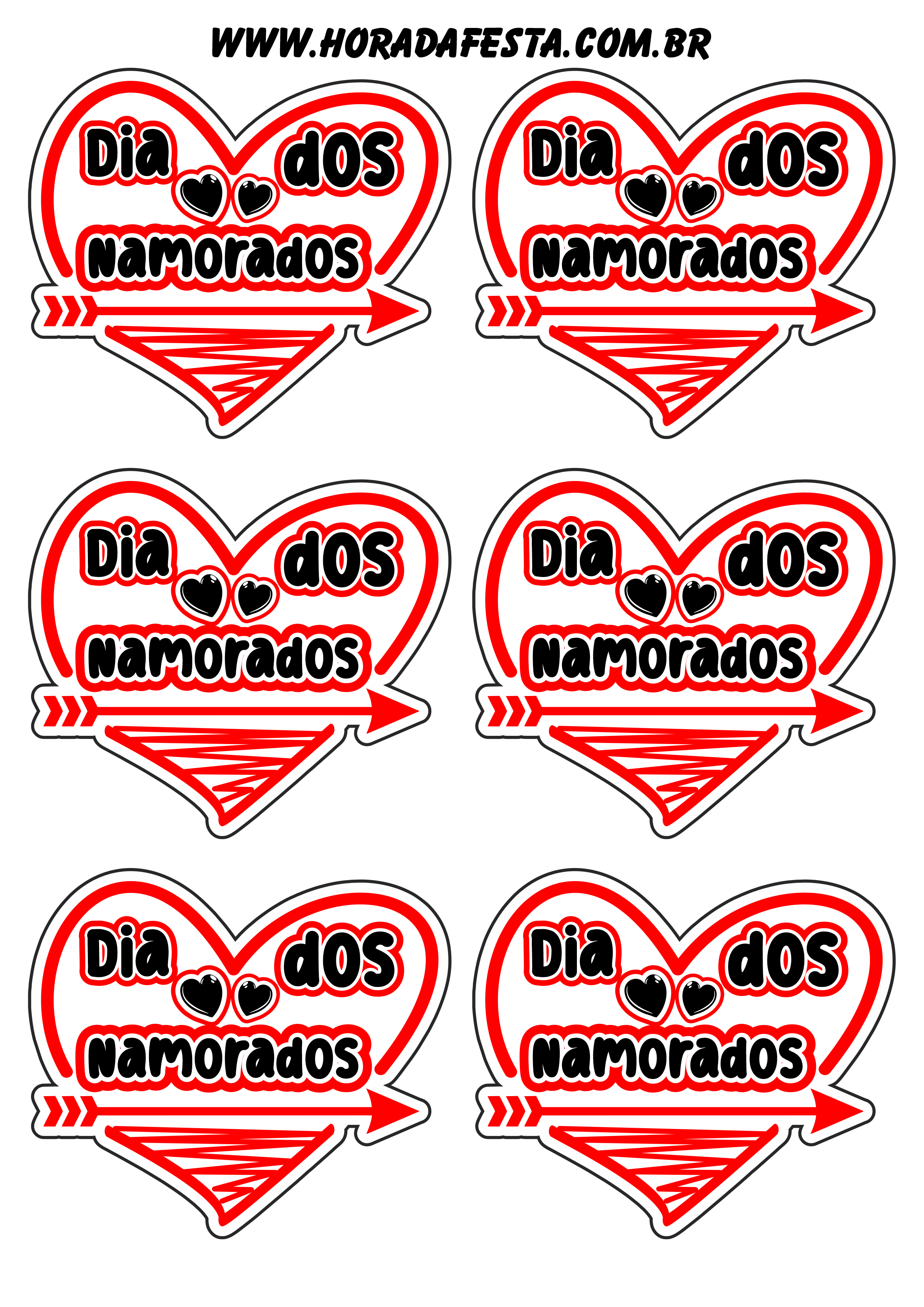Dia dos namorados adesivos tags stickers coração com flecha cupido logo 6 imagens png