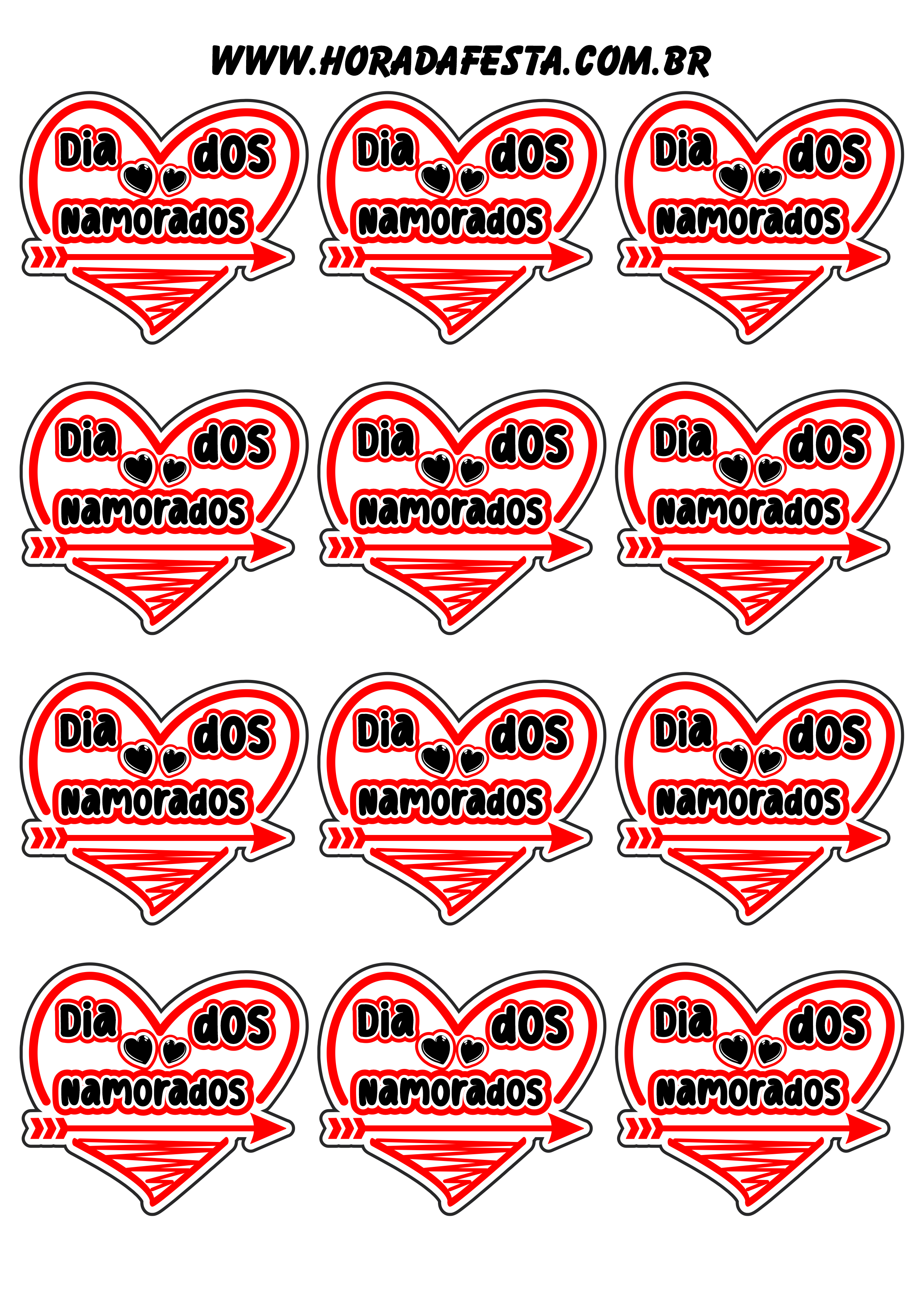 Dia dos namorados adesivos tags stickers coração com flecha cupido logo 12 imagens png