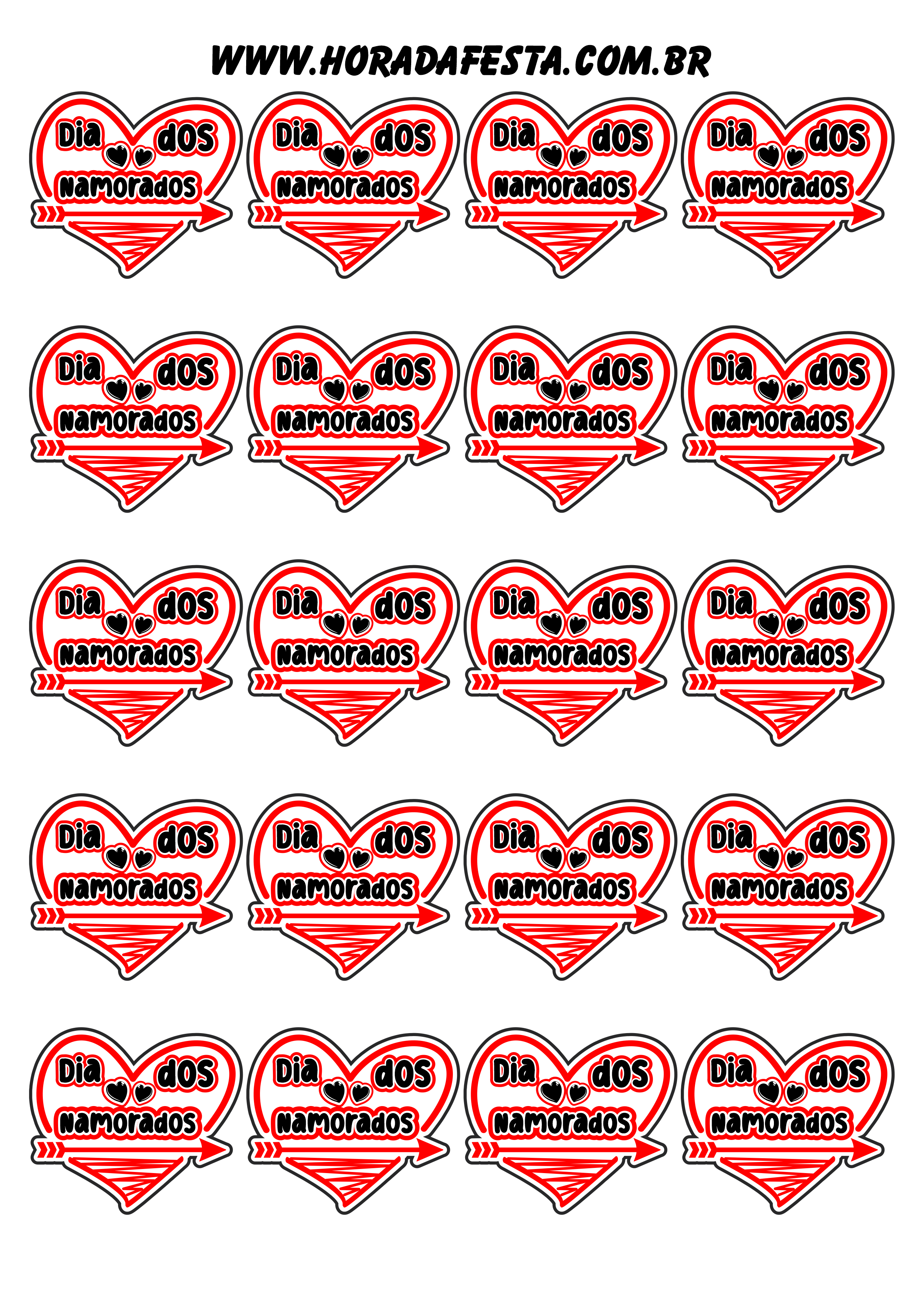 Dia dos namorados adesivos tags stickers coração com flecha cupido logo 20 imagens png
