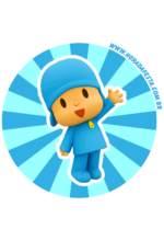 Topo de bolo para imprimir Pocoyo pato elly loula sonequita