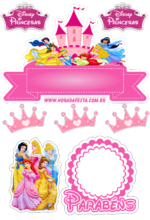 horadafesta-topo-de-bolo-cake-princesas-disney1