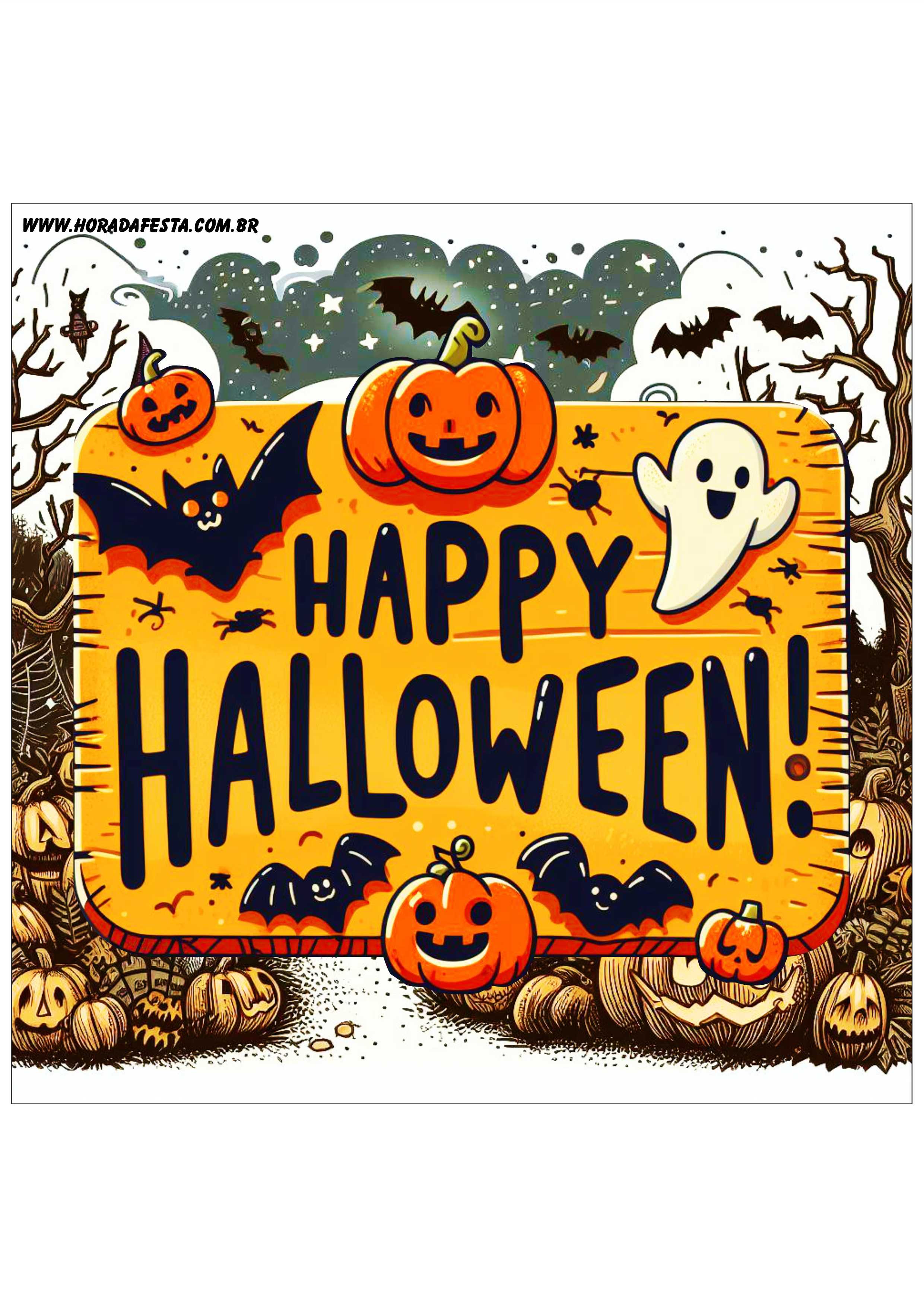 Happy Halloween adesivo tag sticker painel decoração grátis de festa artigos de papelaria png