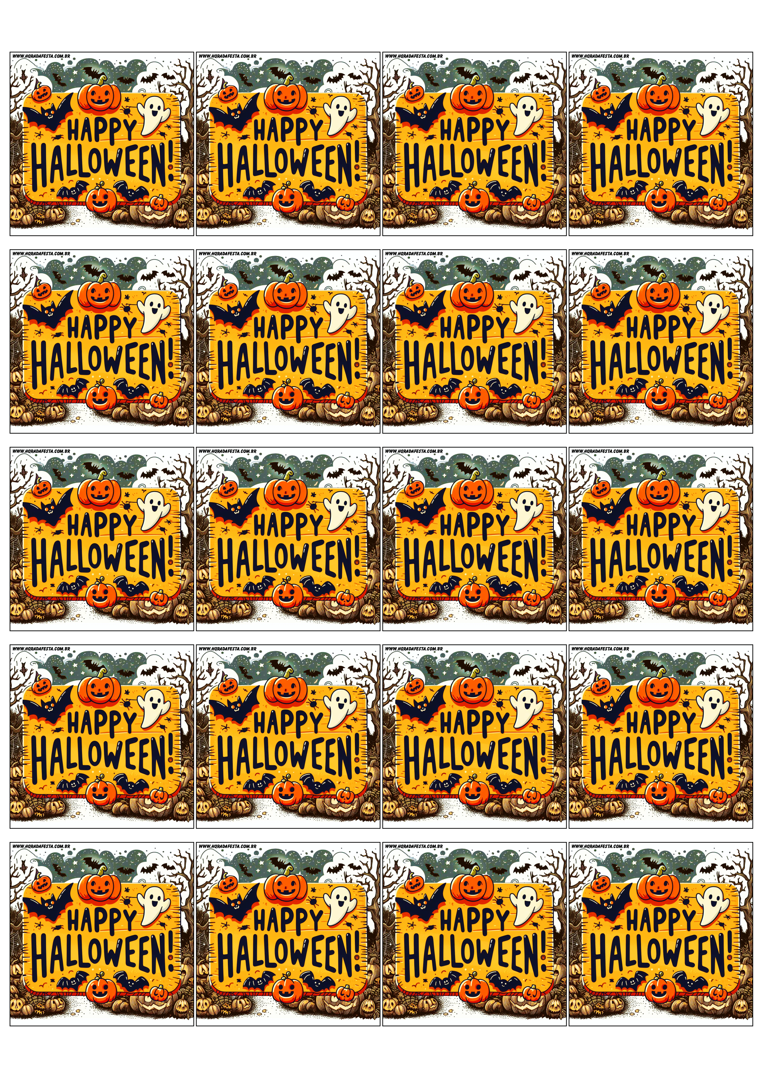 Happy Halloween adesivo tag sticker painel decoração grátis de festa artigos de papelaria 20 imagens png