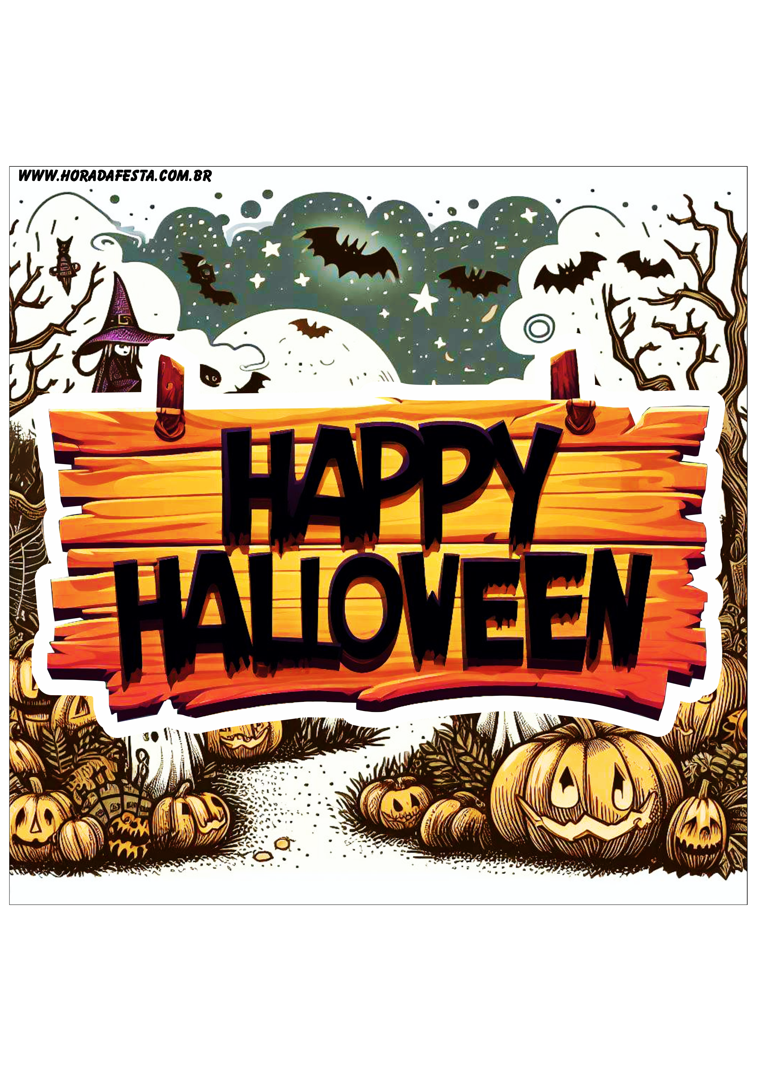 Happy Halloween adesivo tag sticker painel decoração grátis de festa artigos de papelaria design png