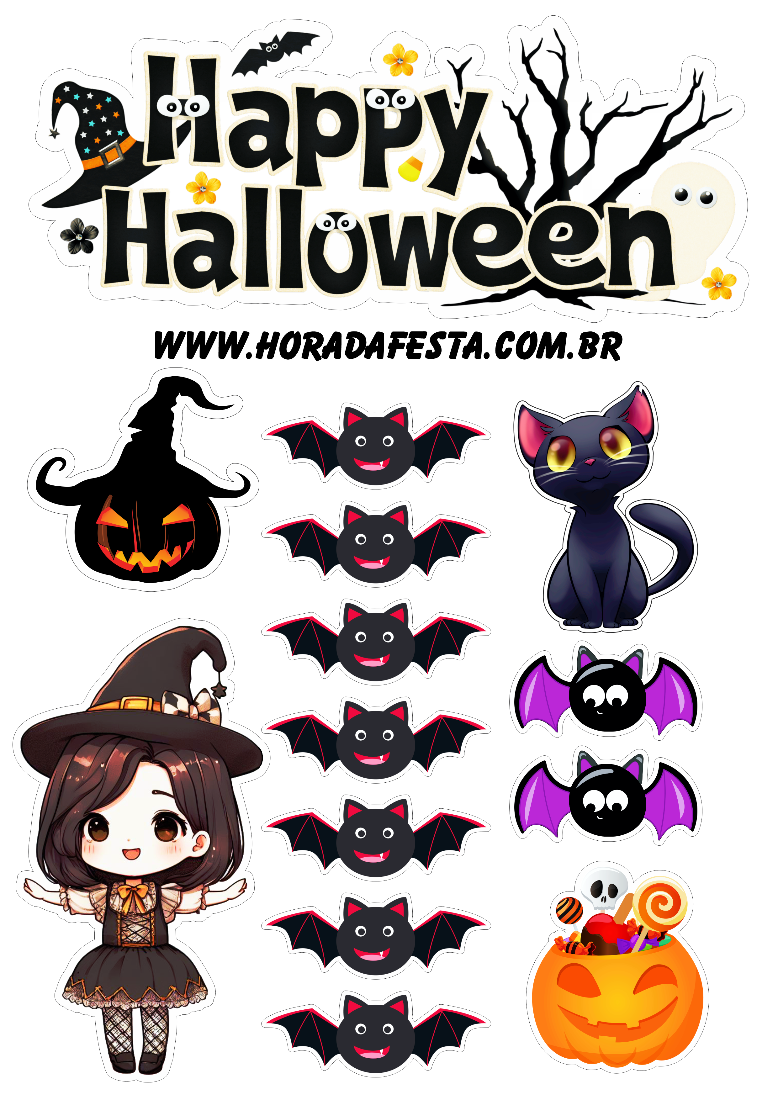 Cartoon morcego halloween PNG para baixar grátis no imagens e moldes!