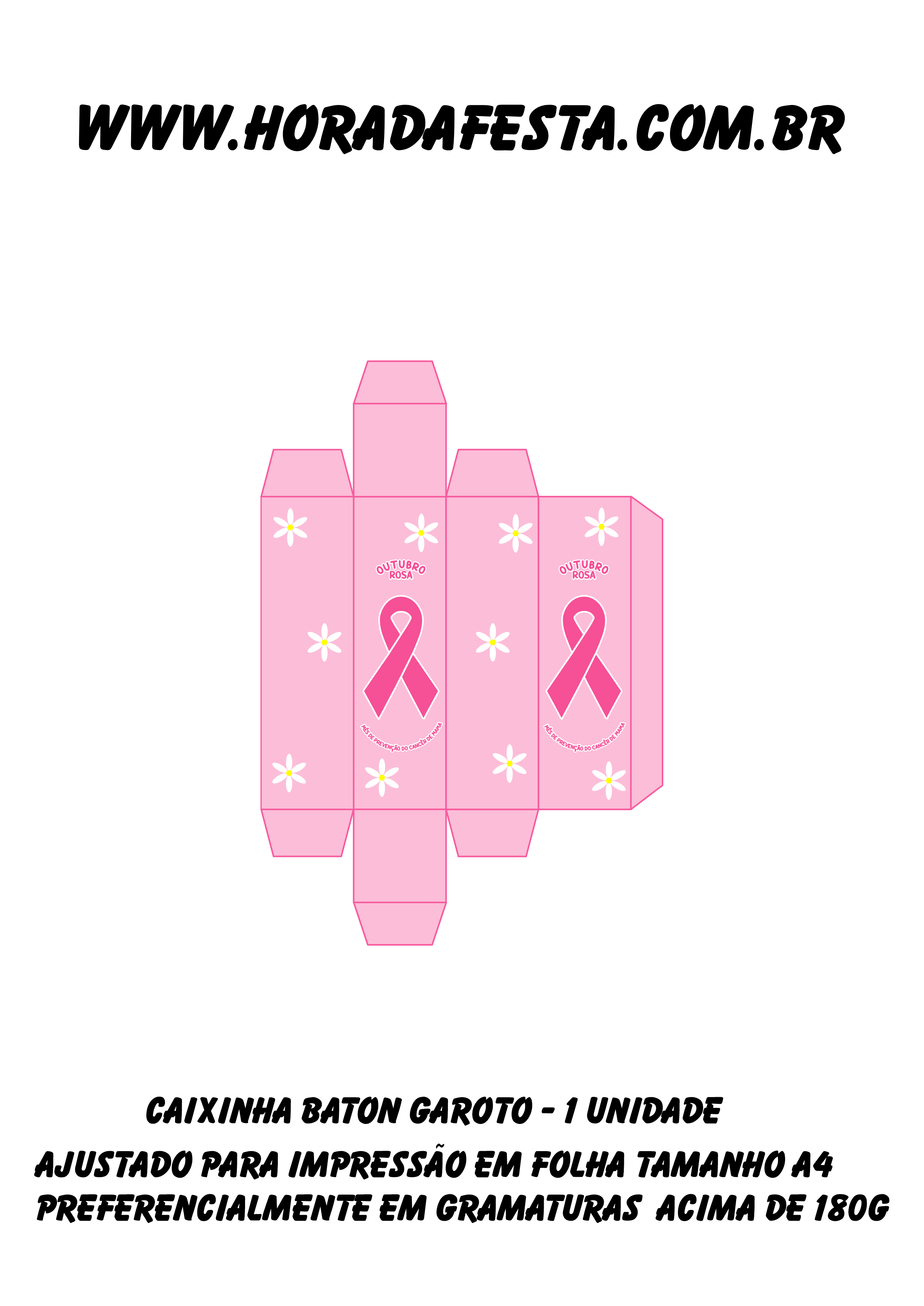 Outubro rosa mês de prevenção do câncer de mama caixinha baton garoto mimo png