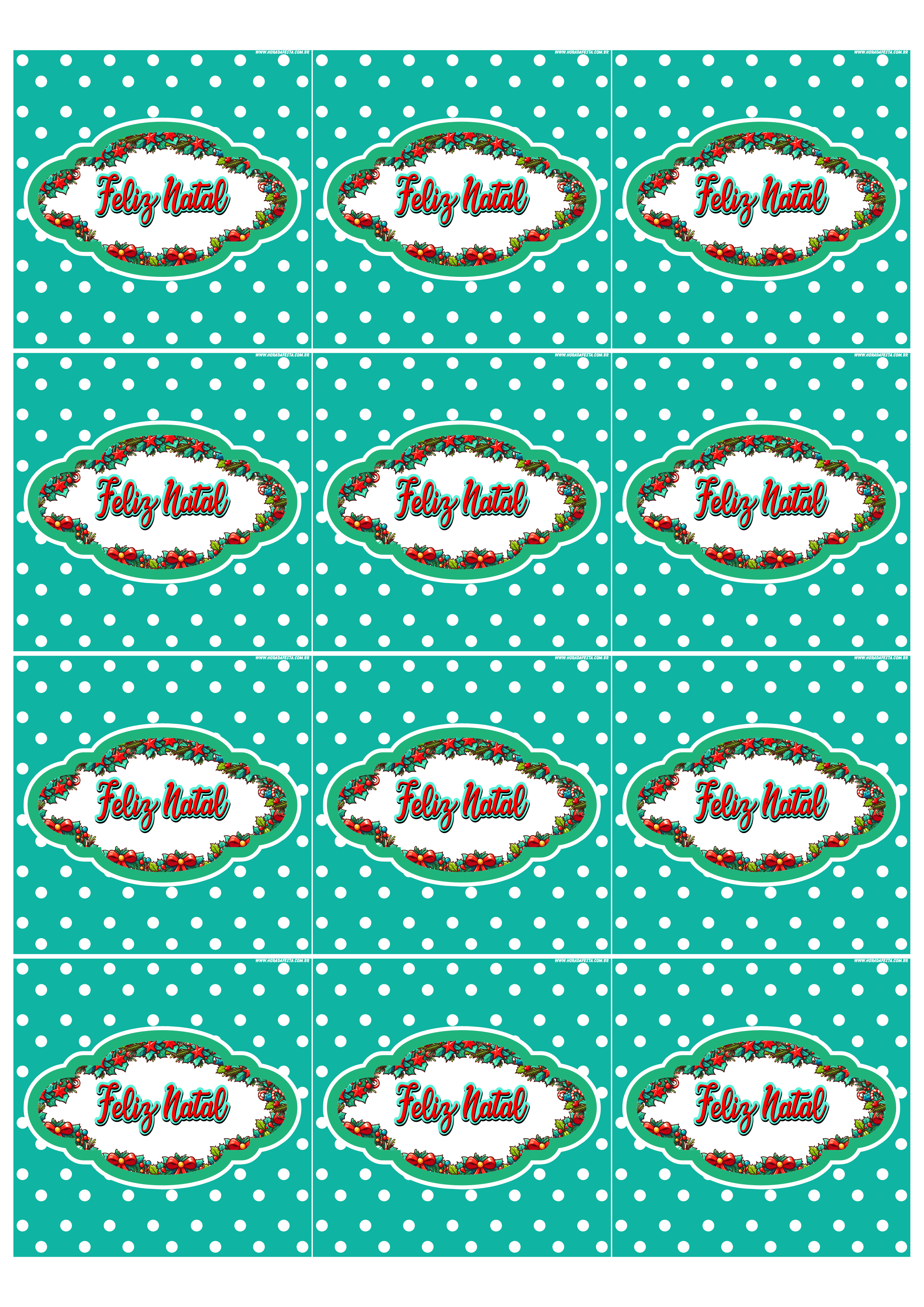 Feliz natal imagem de decoração verde com bolinhas adesivos tag stickers 12 imagens png