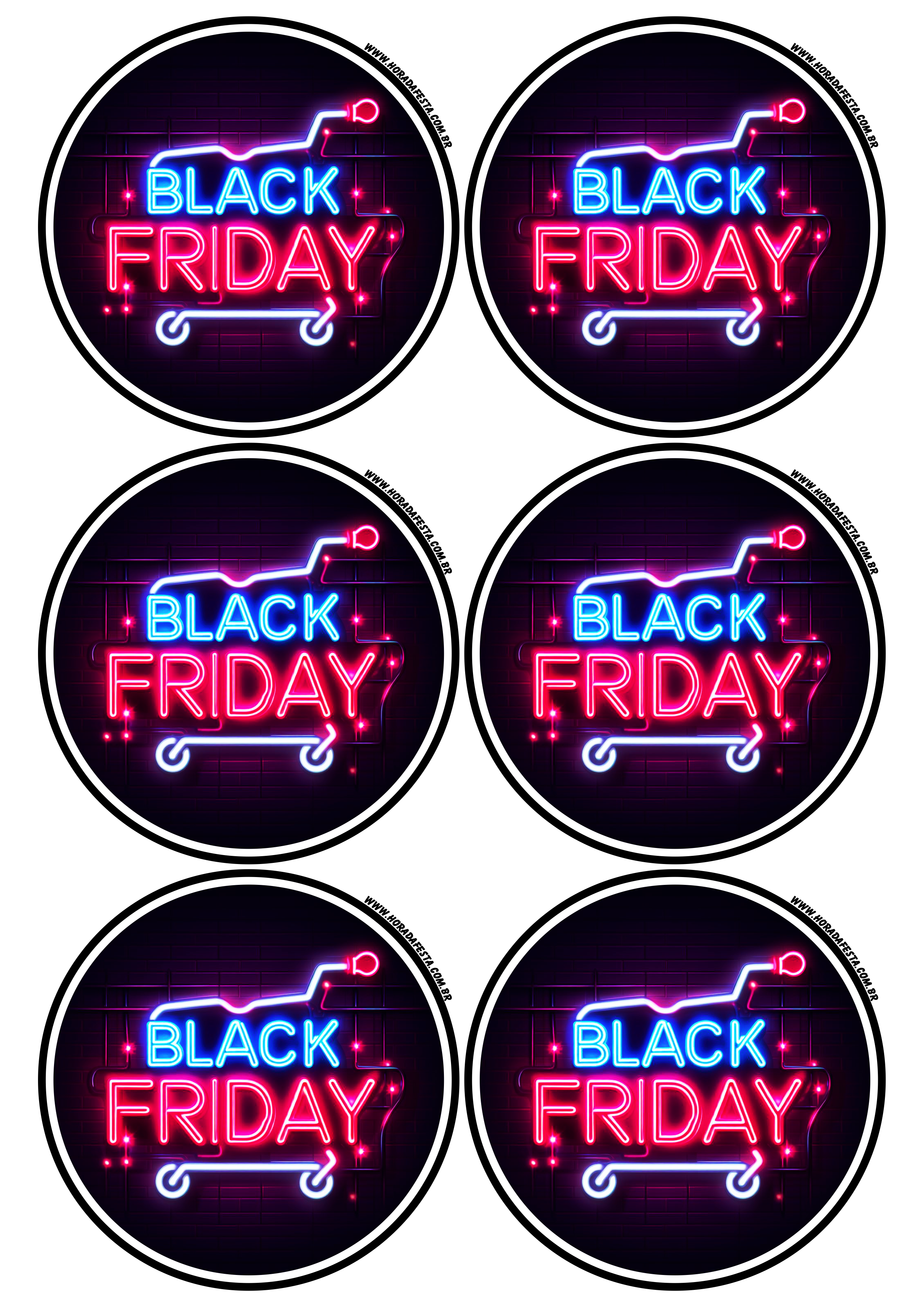 Black Friday adesivo redondo tag sticker painel artes gráficas lojas online promoções 6 imagens png