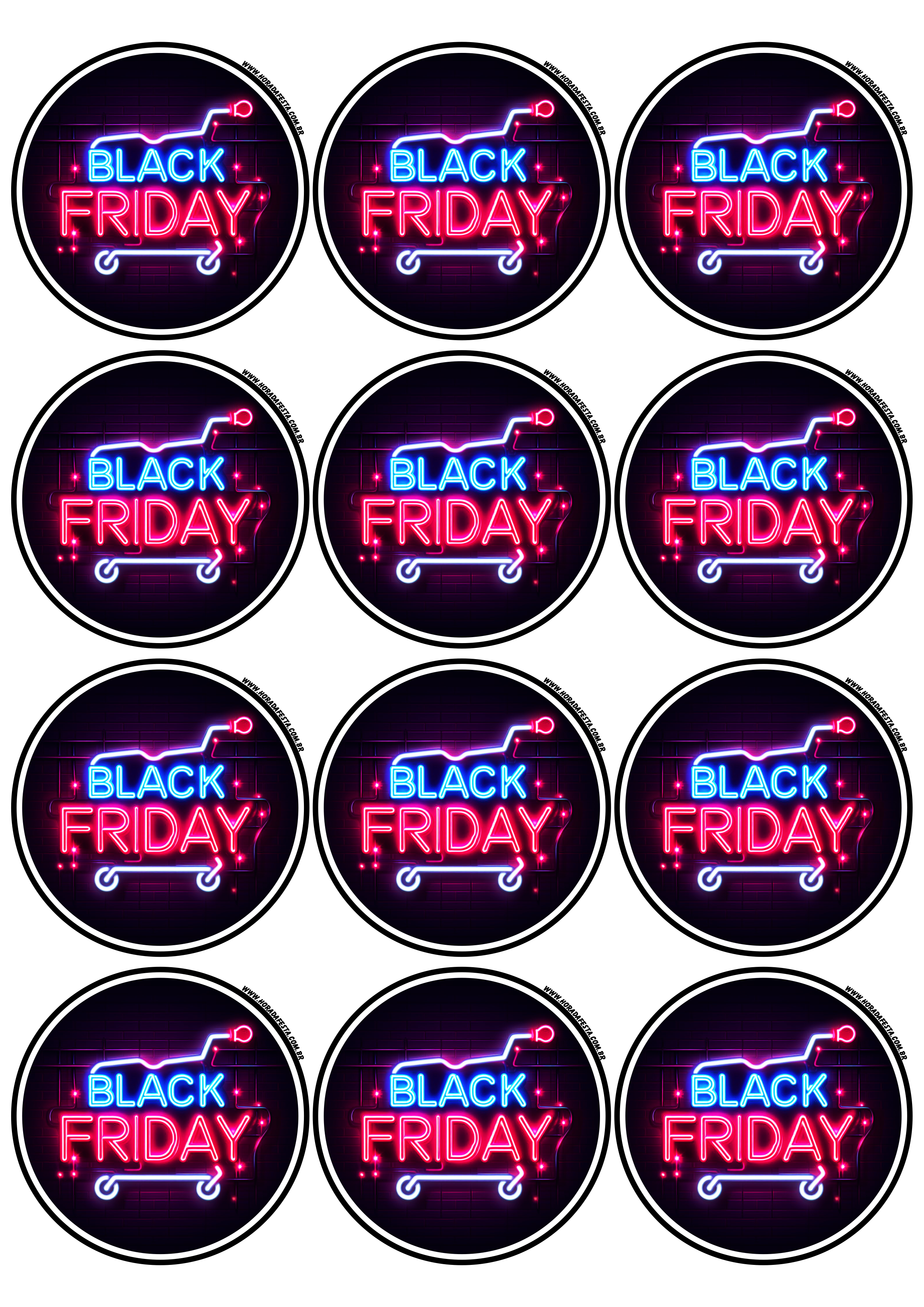 Black Friday adesivo redondo tag sticker painel artes gráficas lojas online promoções 12 imagens png