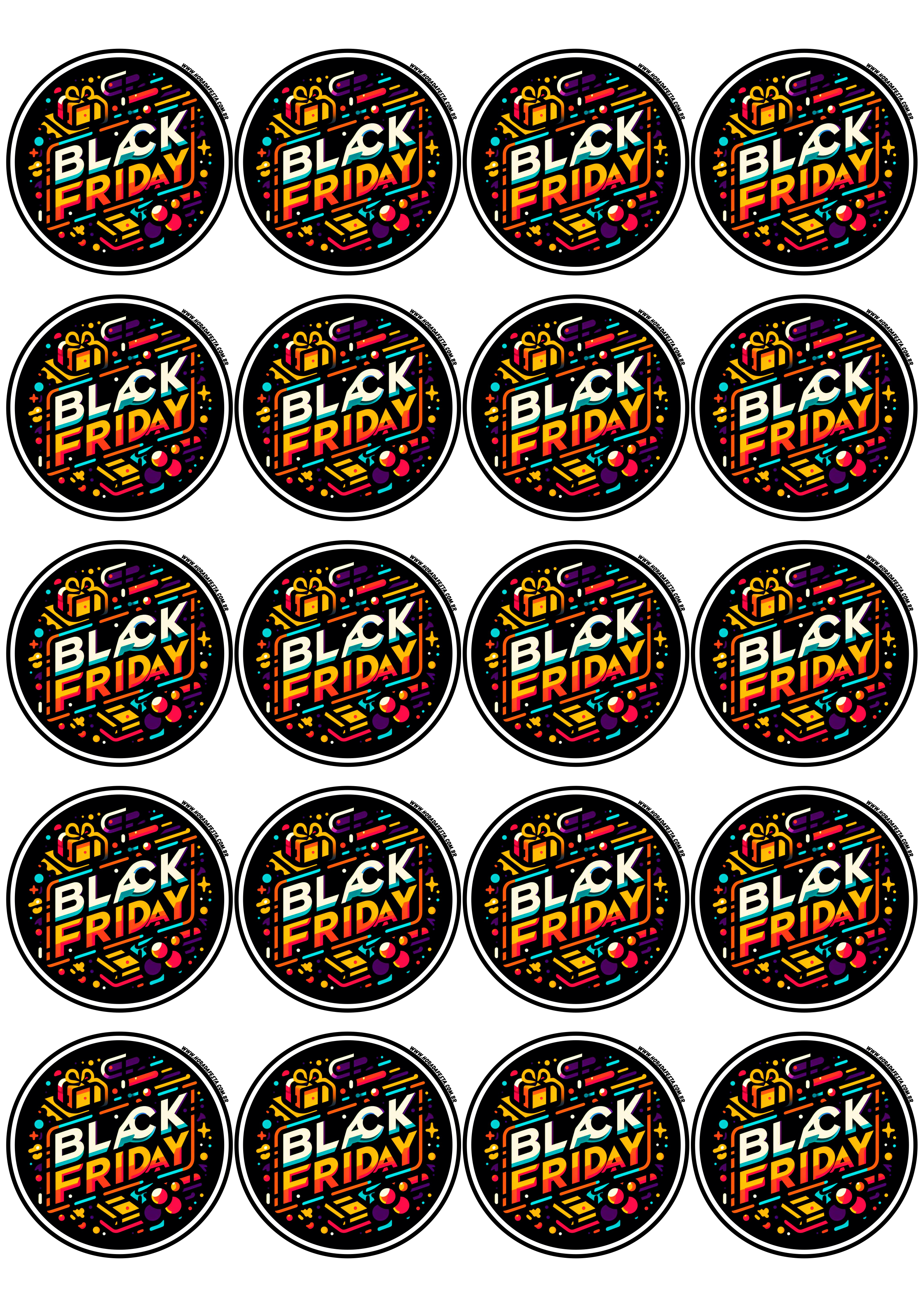 Black Friday adesivo redondo tag sticker artes gráficas 20 imagens png