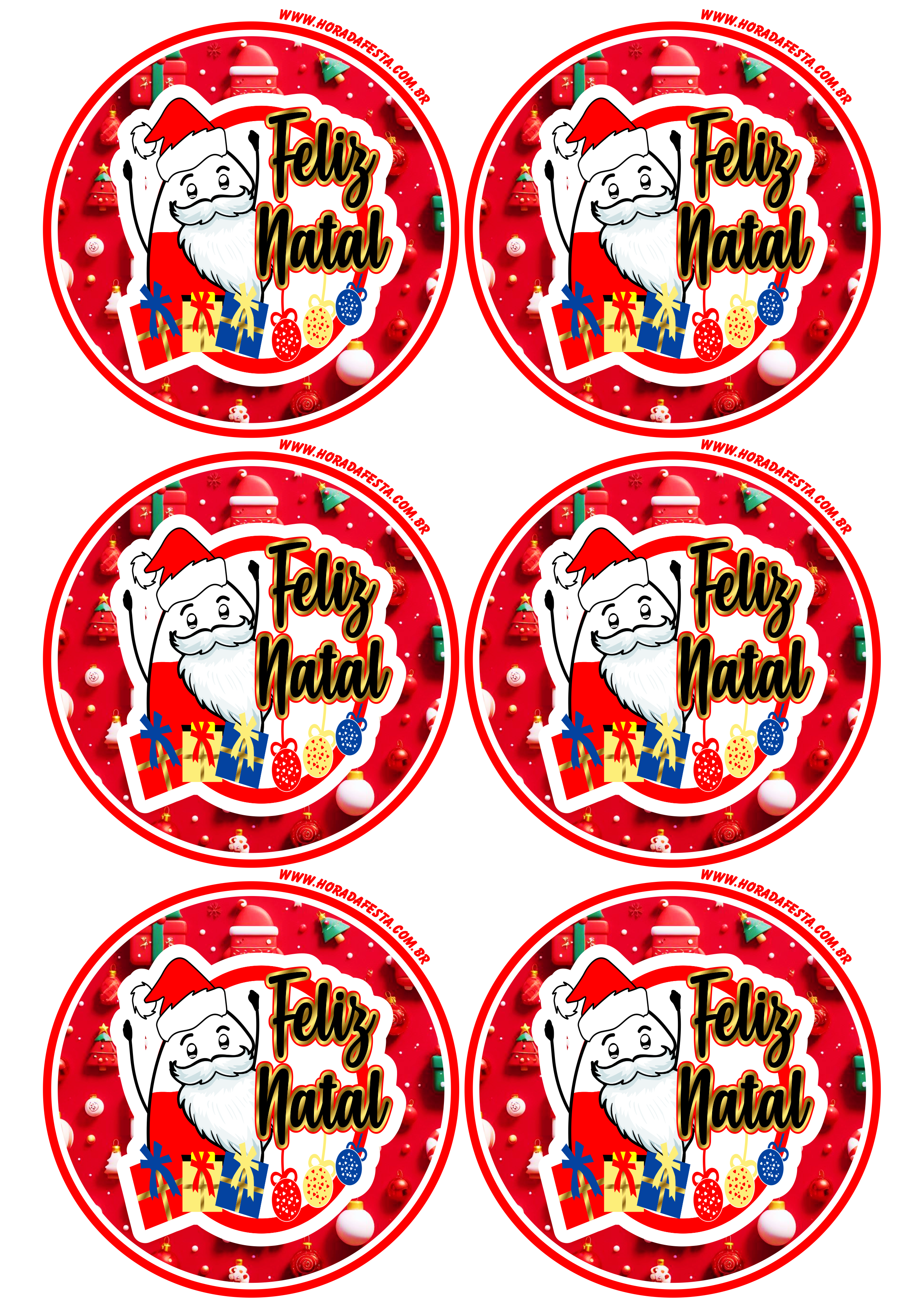 Adesivo redondo tag sticker tema feliz natal flork of cows 6 imagens png