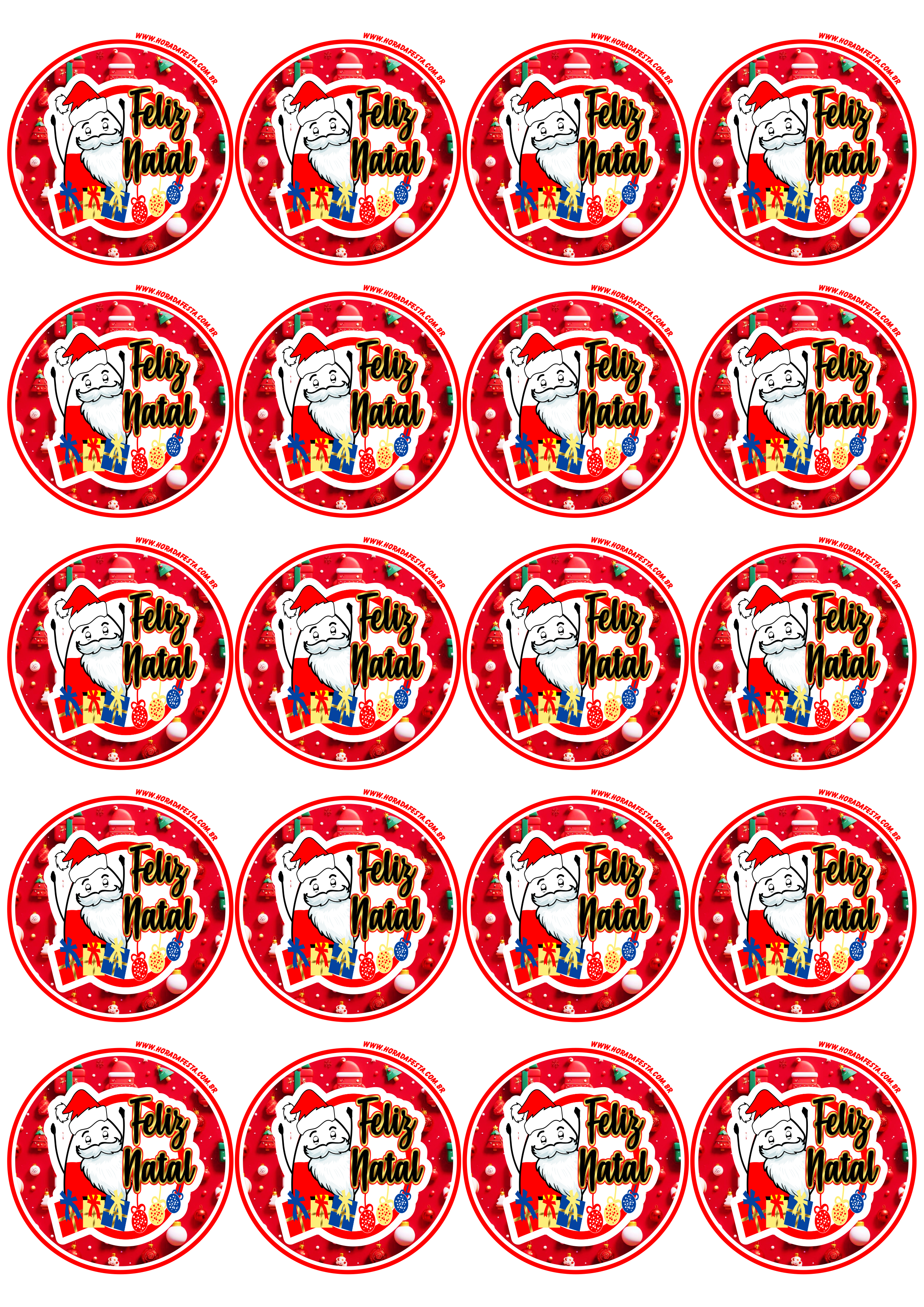 Adesivo redondo tag sticker tema feliz natal flork of cows 20 imagens png