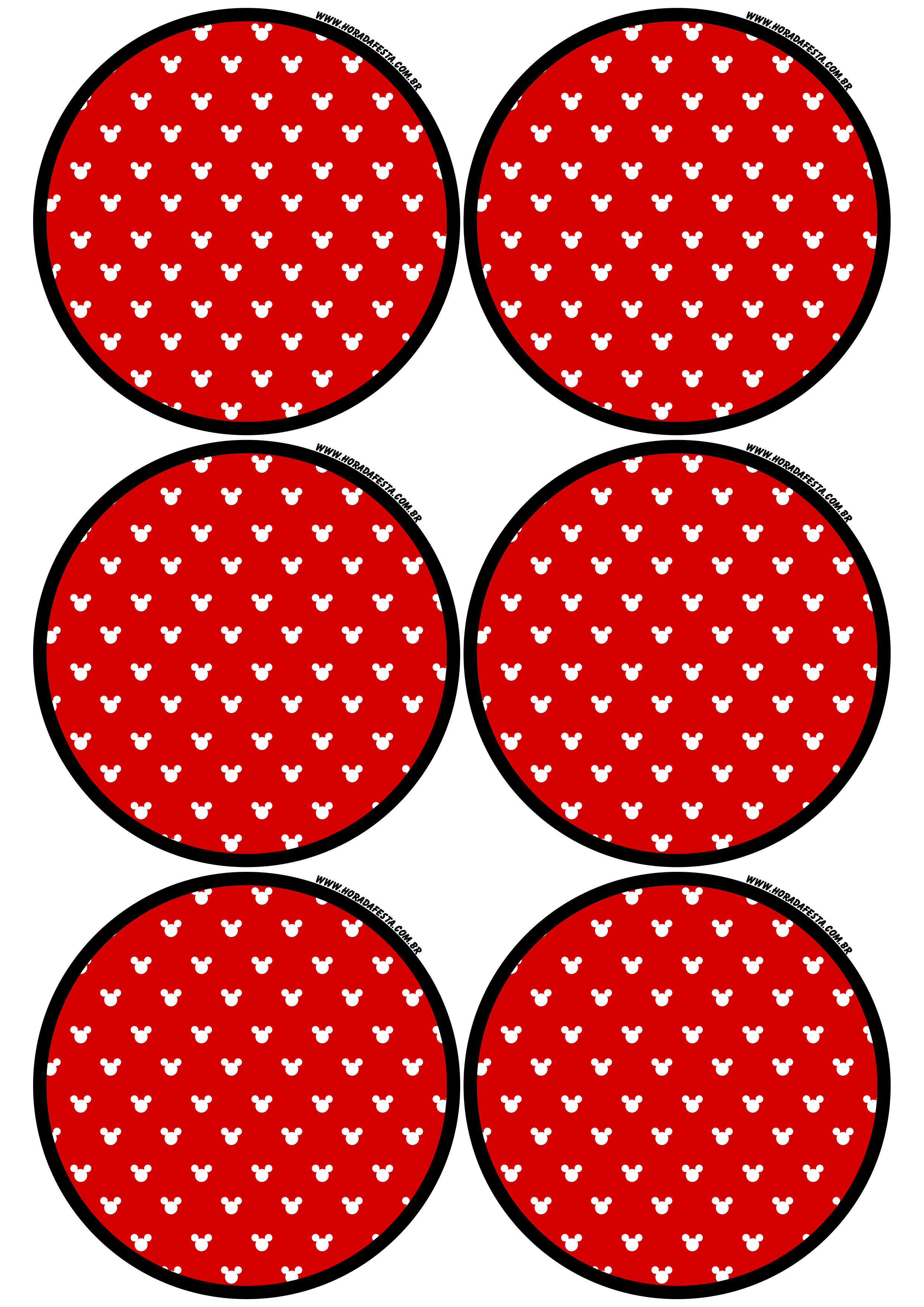 Mickey Mouse Disney adesivo redondo tag sticker mimos de papelaria 6 imagens png