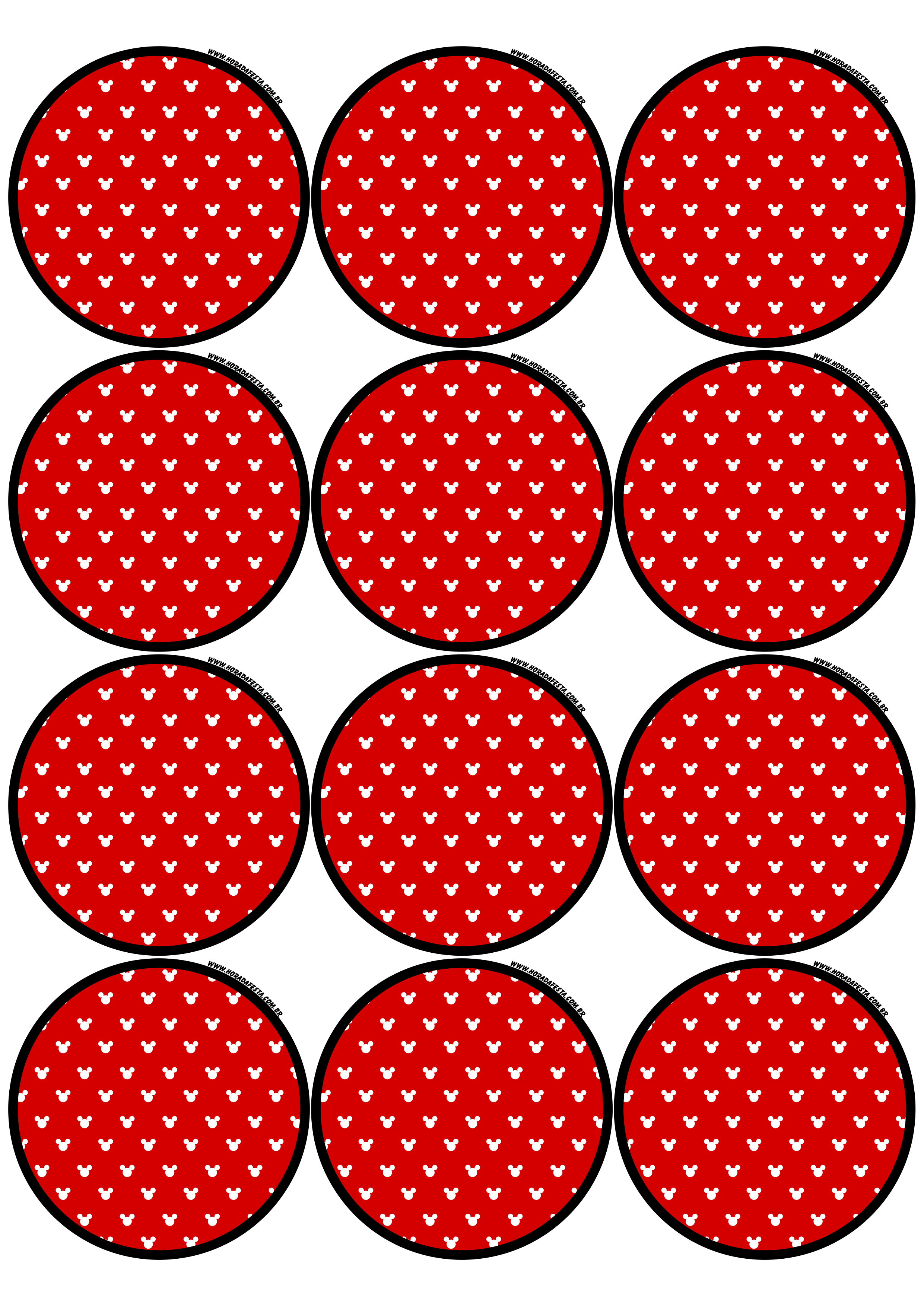 Mickey Mouse Disney adesivo redondo tag sticker mimos de papelaria 12 imagens png