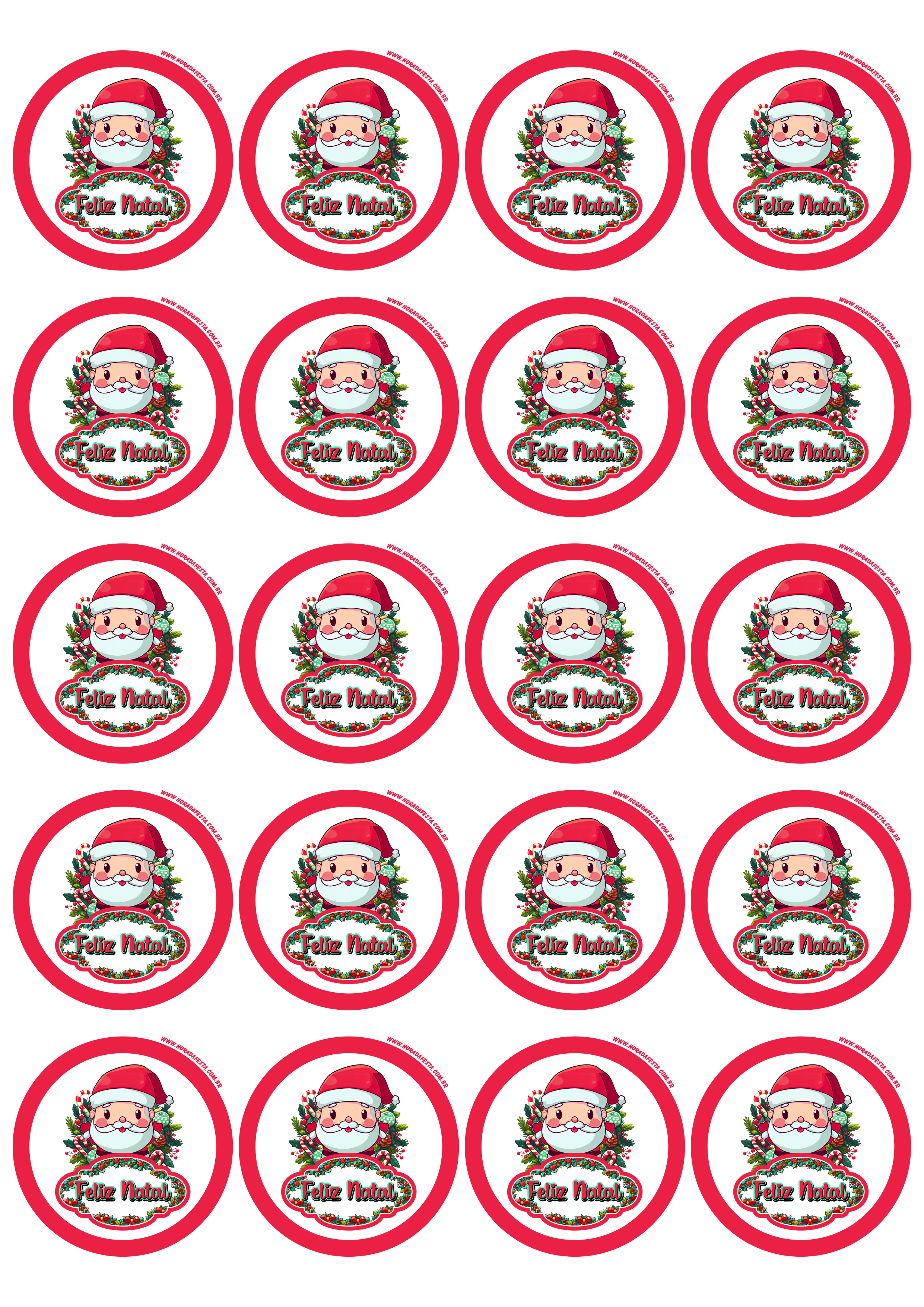 Feliz natal imagem de decoração papai noel artes gráficas adesivo tag sticker redondo 20 imagens png