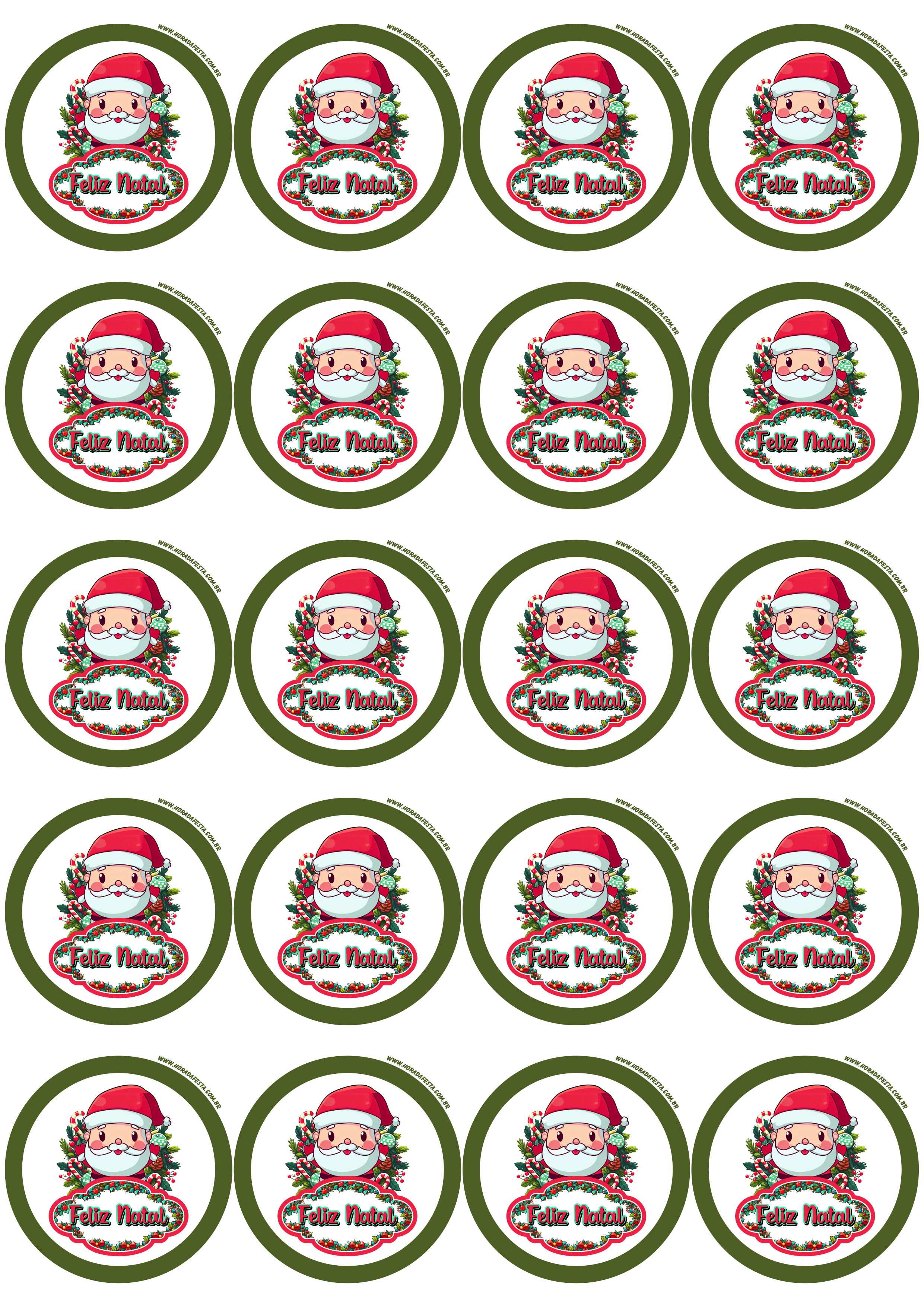 Feliz natal imagem de decoração papai noel artes gráficas adesivo tag sticker redondo verde 20 imagens png