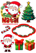 Cartao de Natal png Papai Noel 2 - Fazendo a Nossa Festa