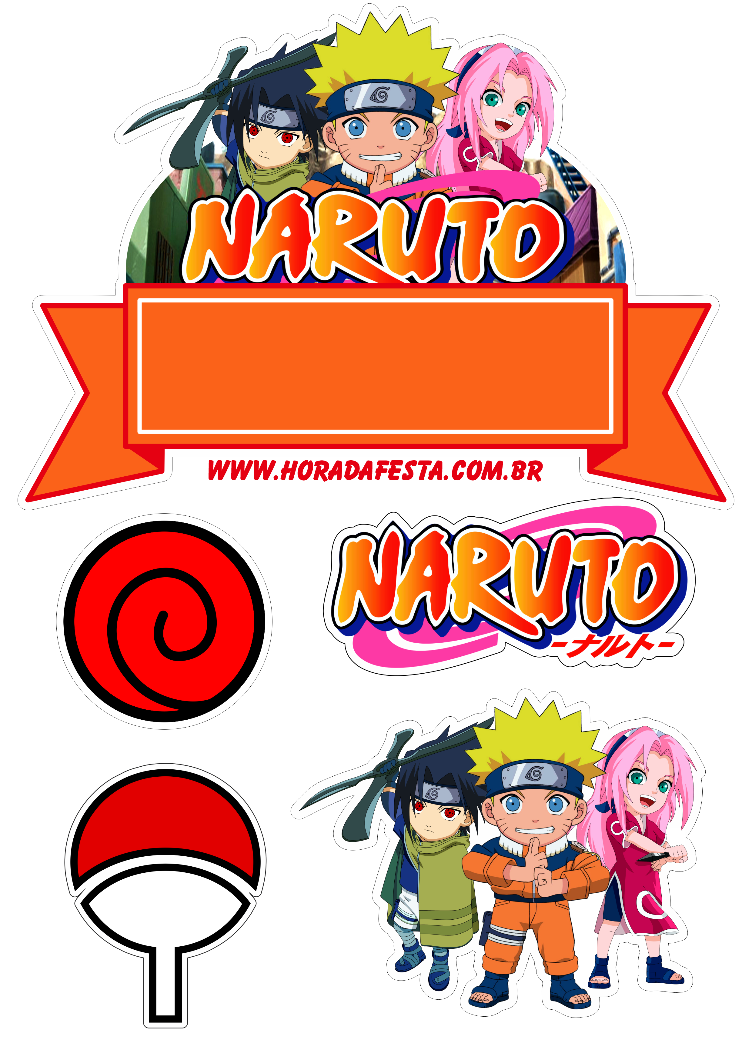 Naruto shippuden cute chibi desenho infantil anime png