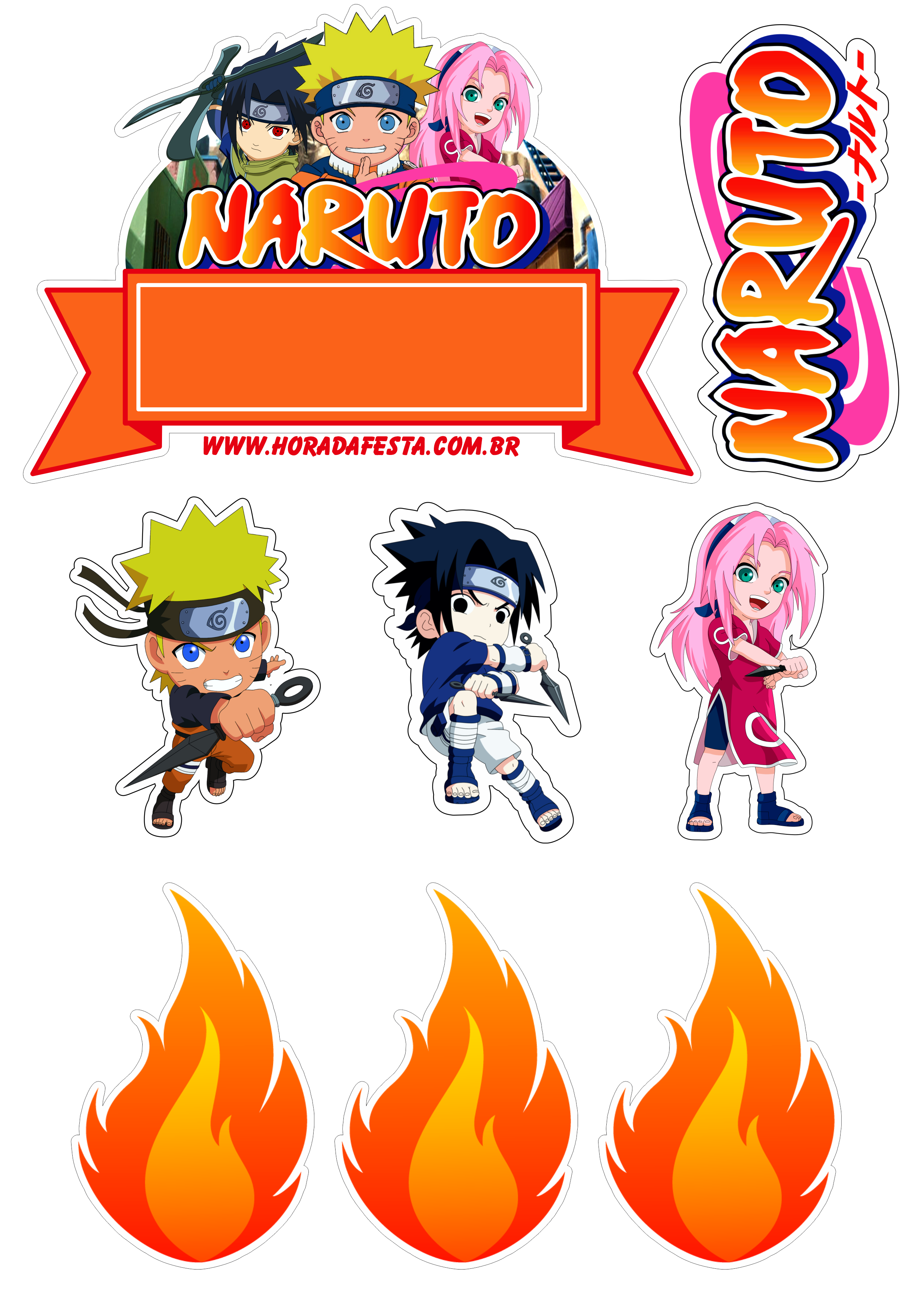 topo de bolo naruto shippuden para imprimir