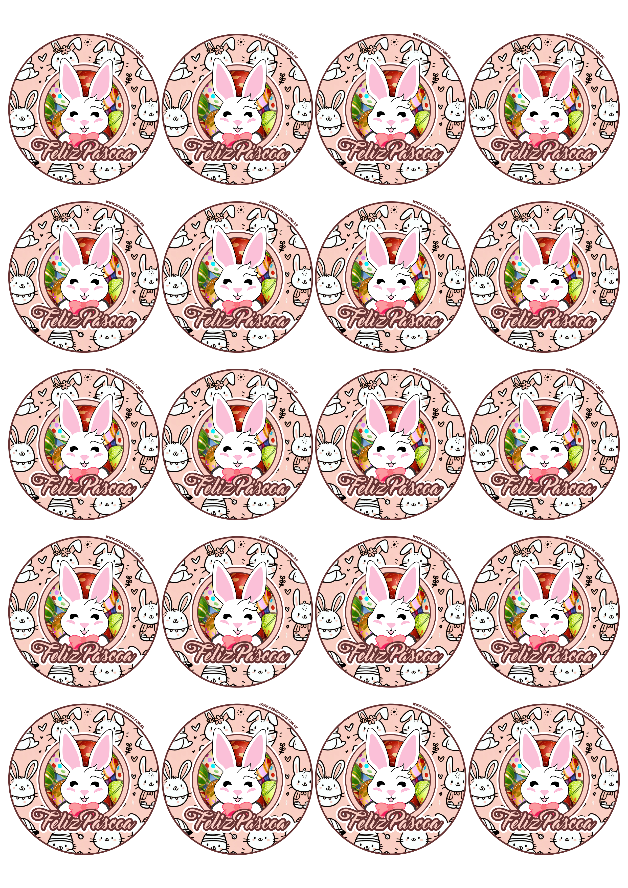Coelhinho da páscoa adesivo rosa tag sticker 20 imagens png