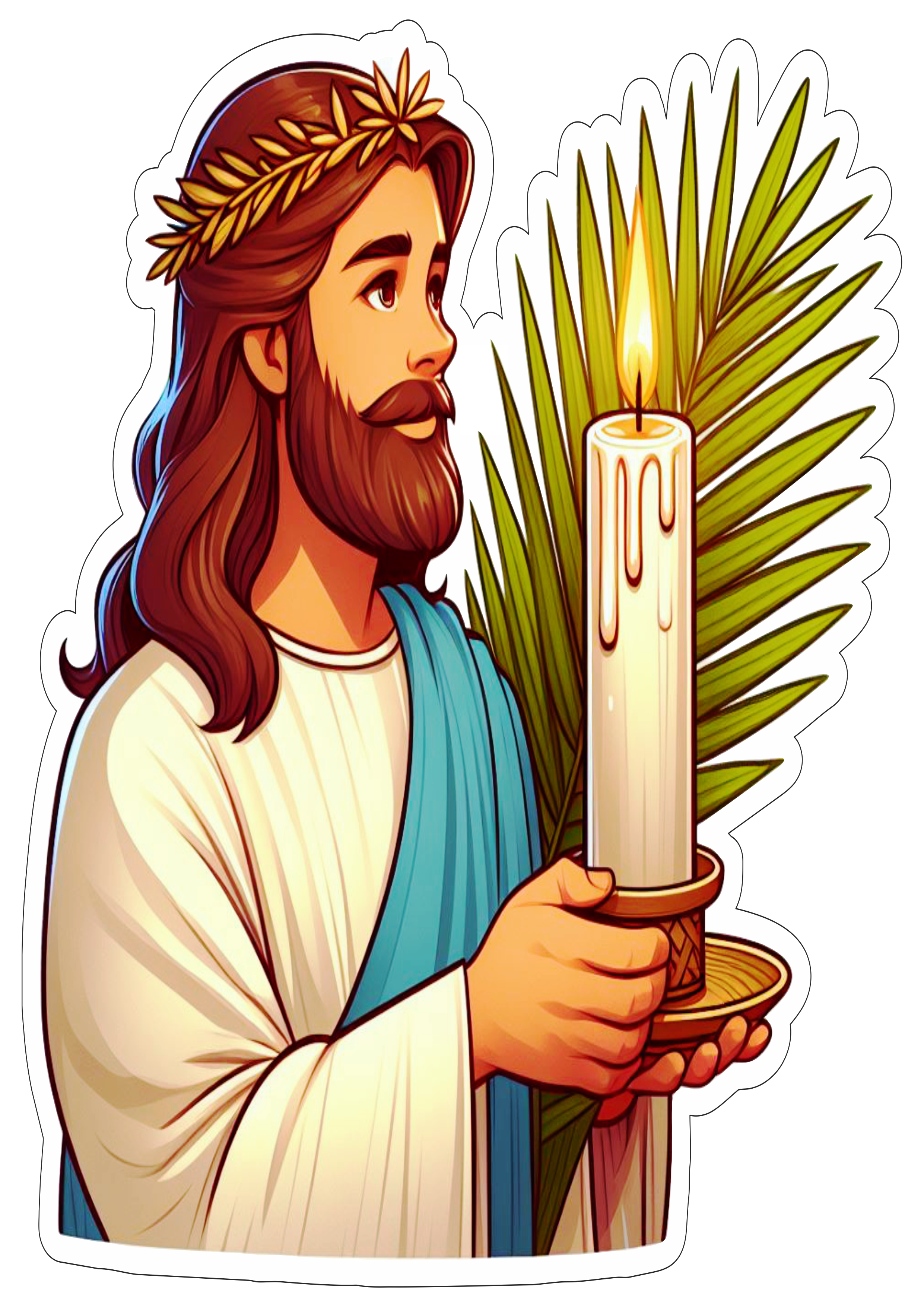 Jesus Cristo semana santa símbolos da páscoa quaresma vela png