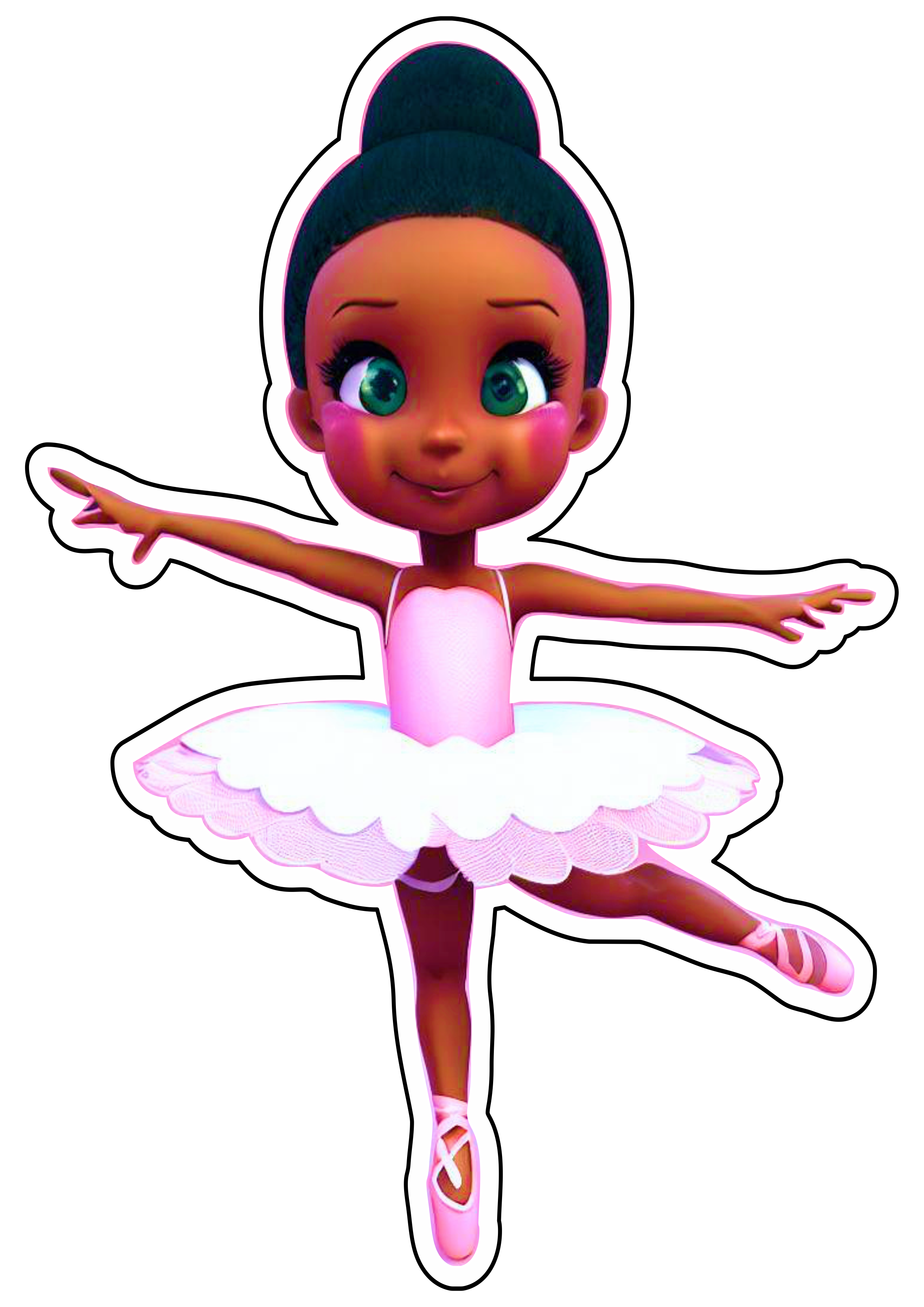 Imagens de bailarinas png download grátis CGI animação vestido rosa moreninha