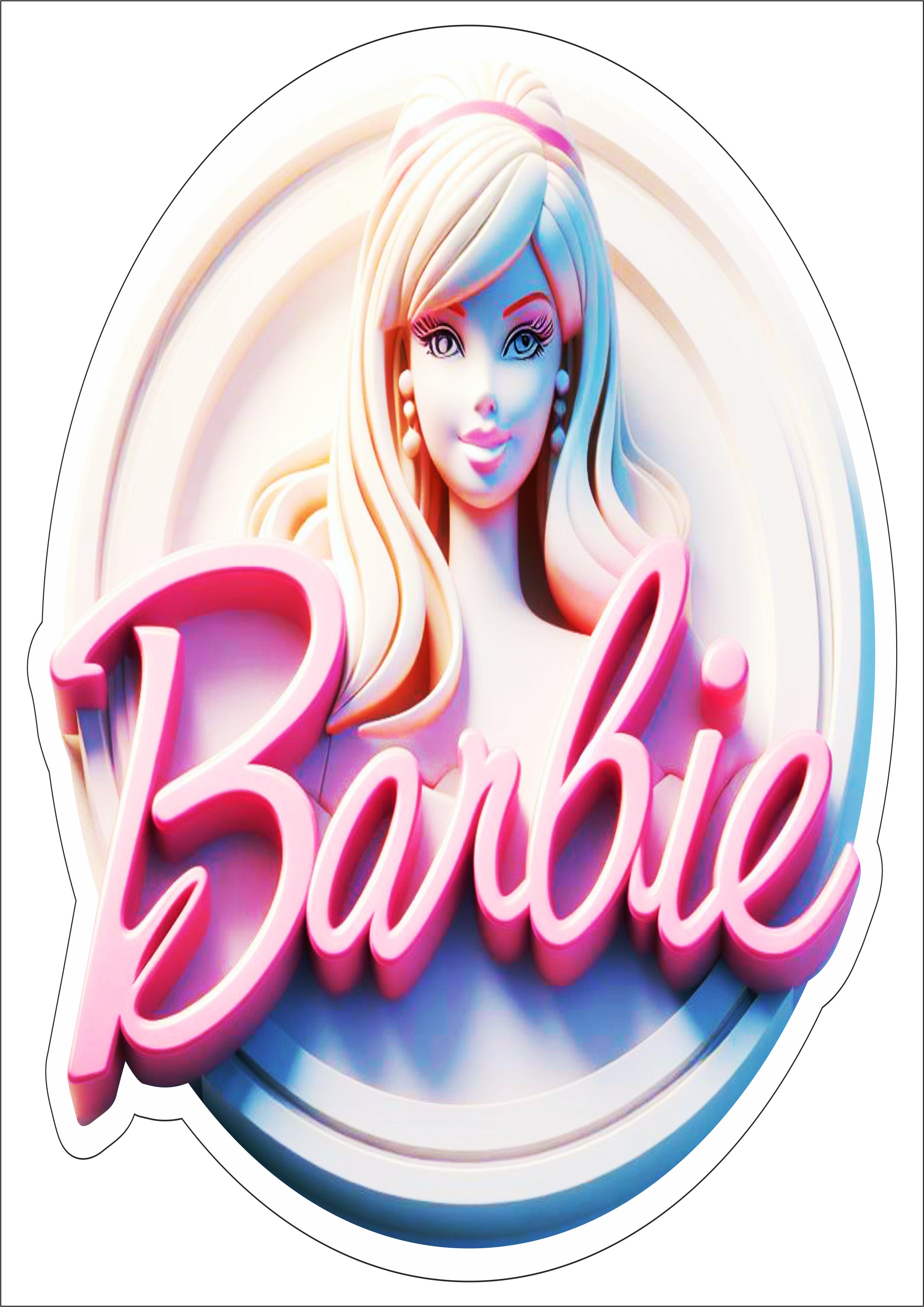 Boneca Barbie logomarca png