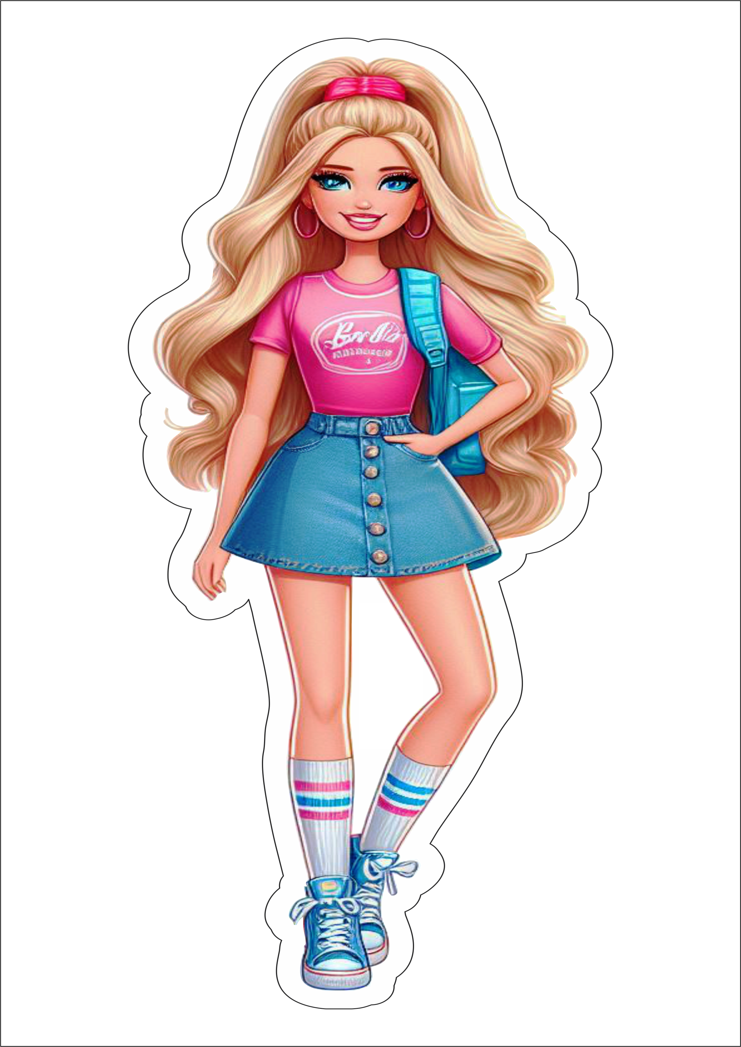 Barbie modelo fashion png vetor