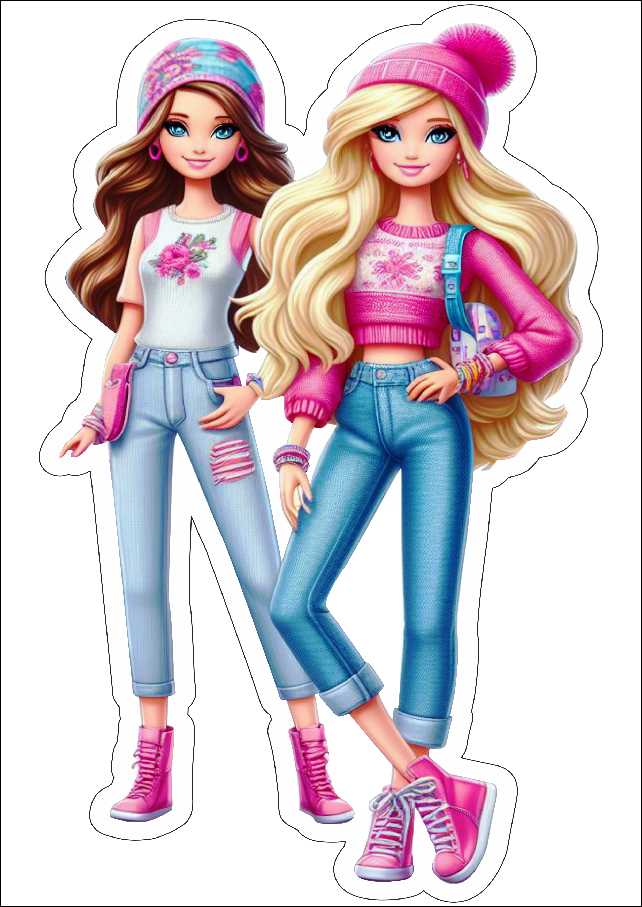 Barbie adolescente fashion png ilustração