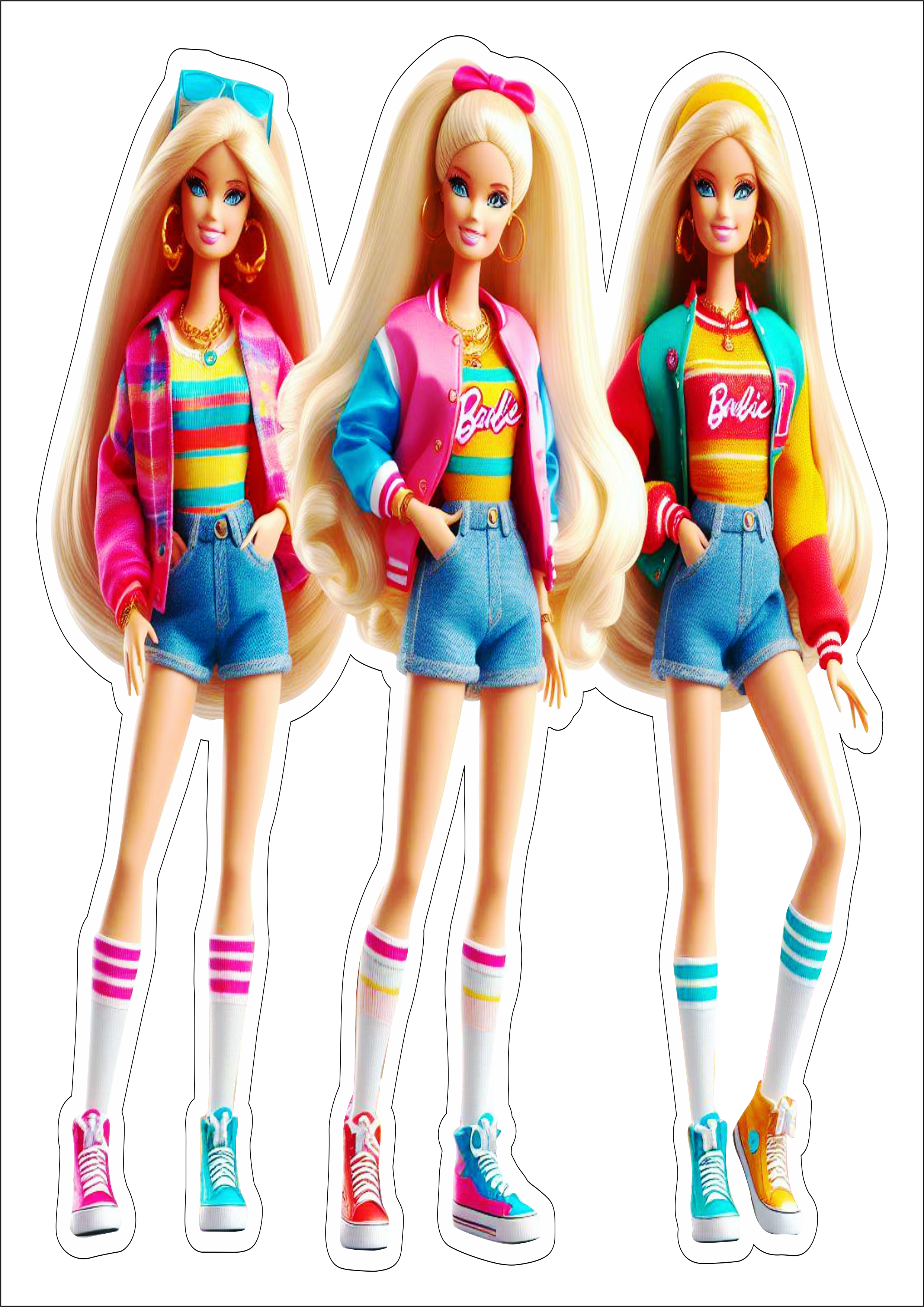 Barbie adolescente fashion png ilustração animação infantil