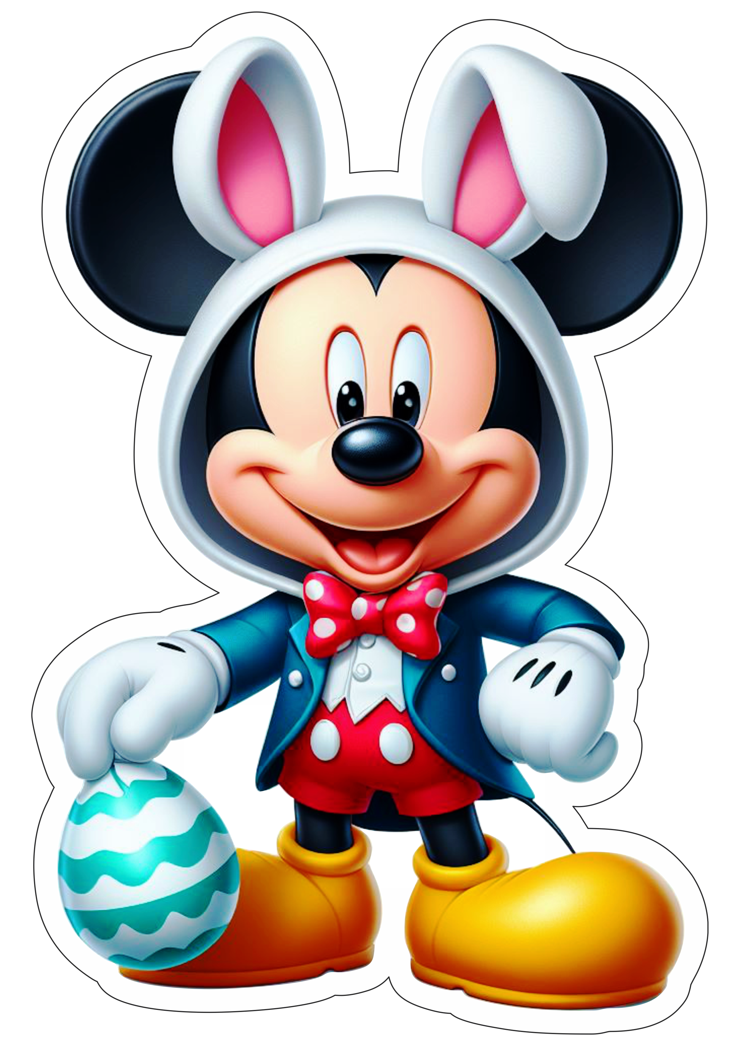 Mickey Mouse coelhinho da páscoa fundo transparente clipart png