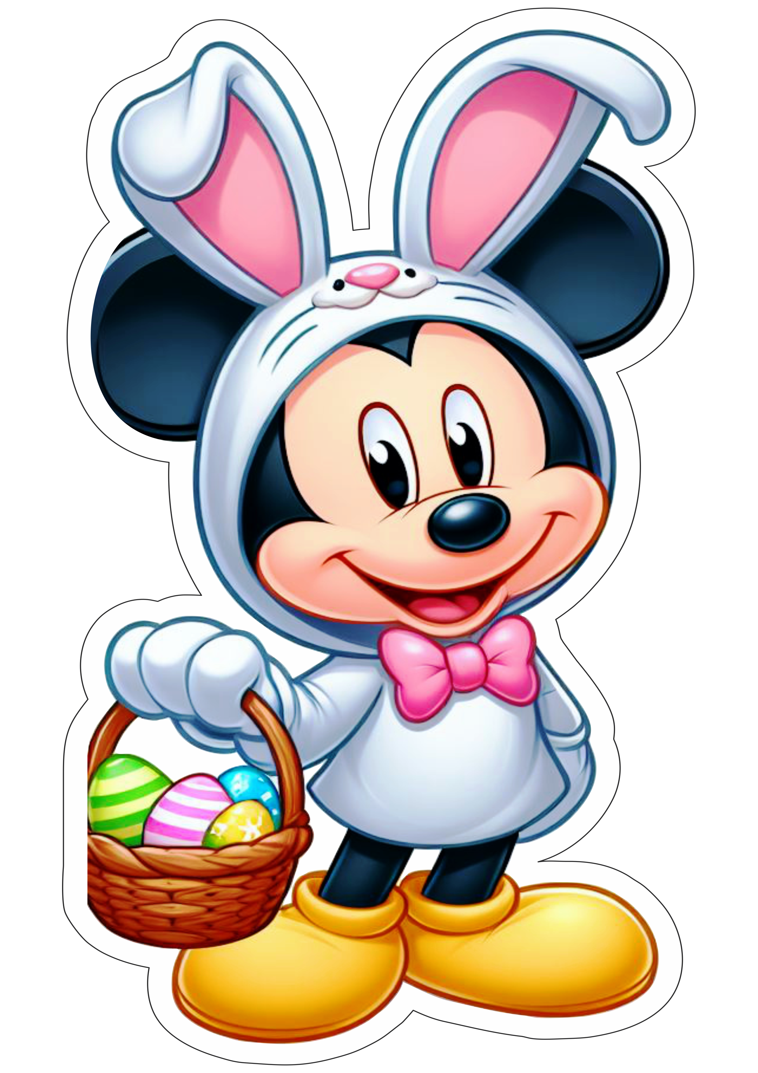 Mickey Mouse coelhinho da páscoa fundo transparente ilustração png