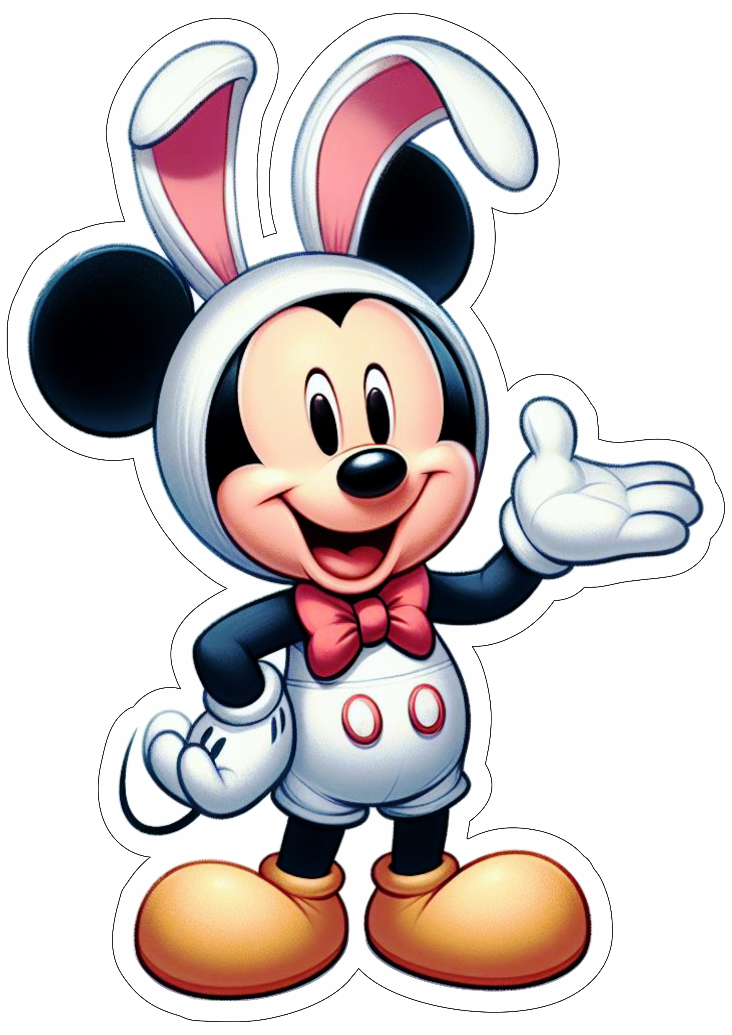 Mickey Mouse coelhinho da páscoa artes gráficas fundo transparente ilustração png