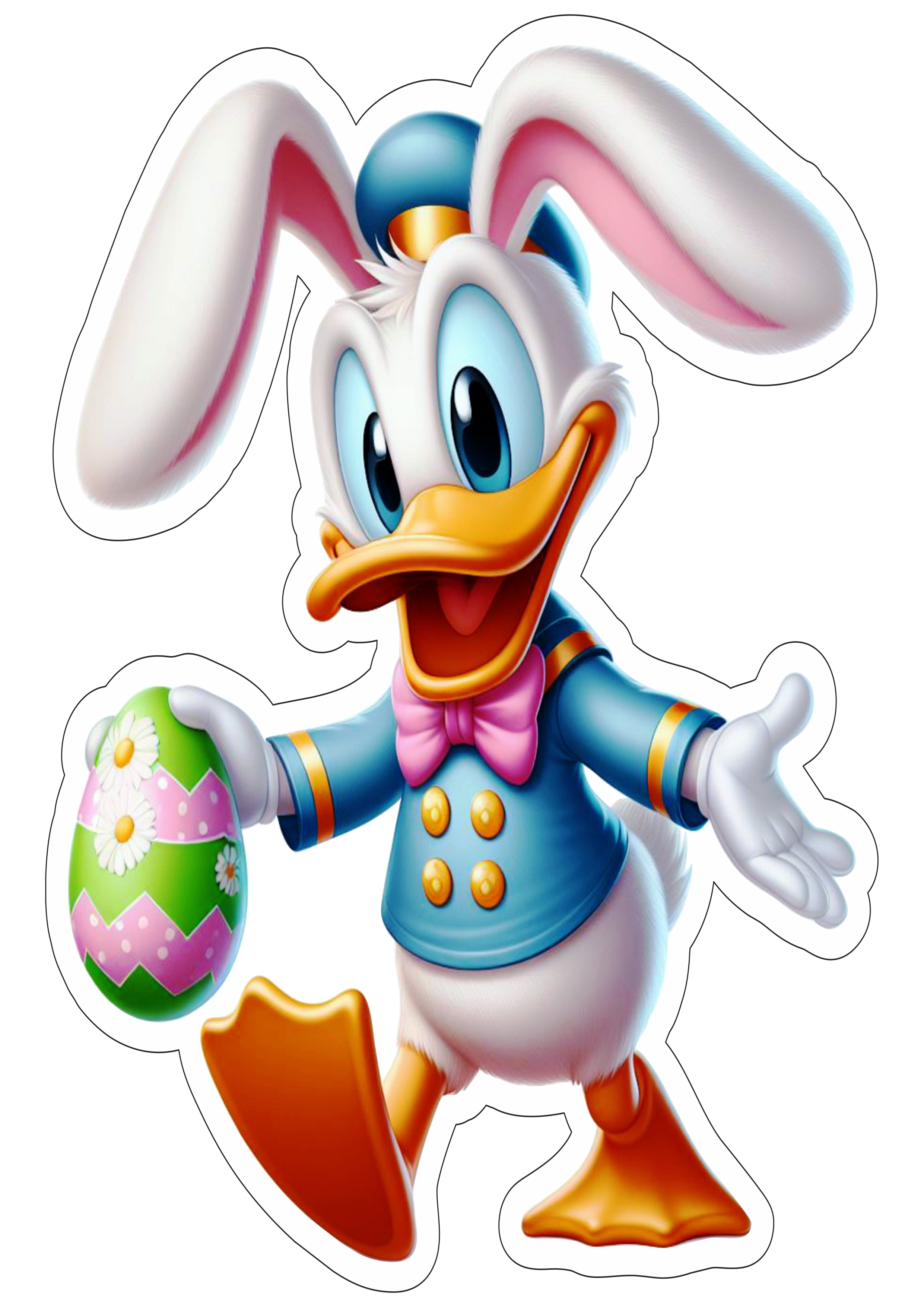 Pato Donald turma do Mickey Mouse ovos de páscoa desenho infantil png