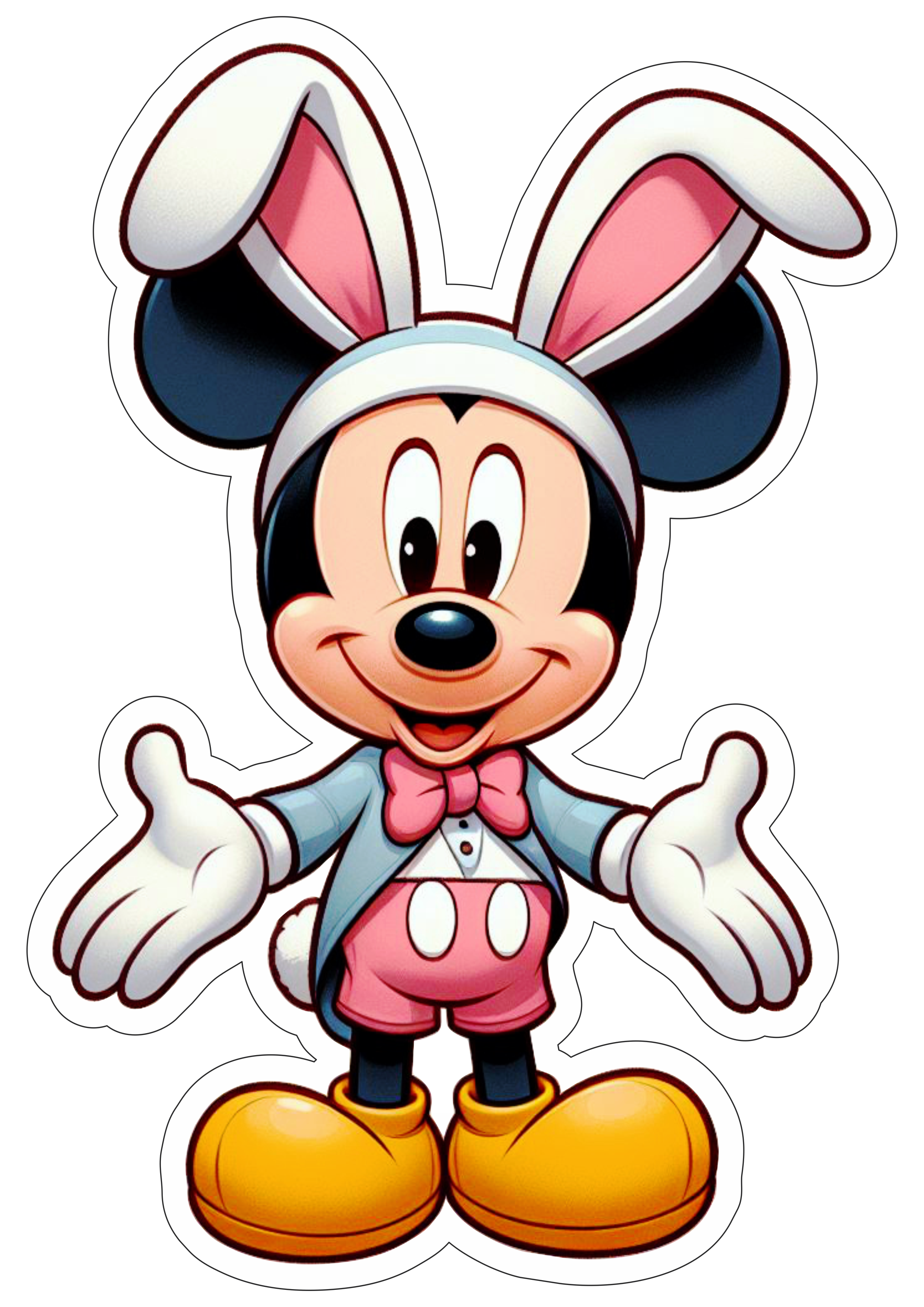 Mickey Mouse imagens de páscoa desenho infantil vetor png