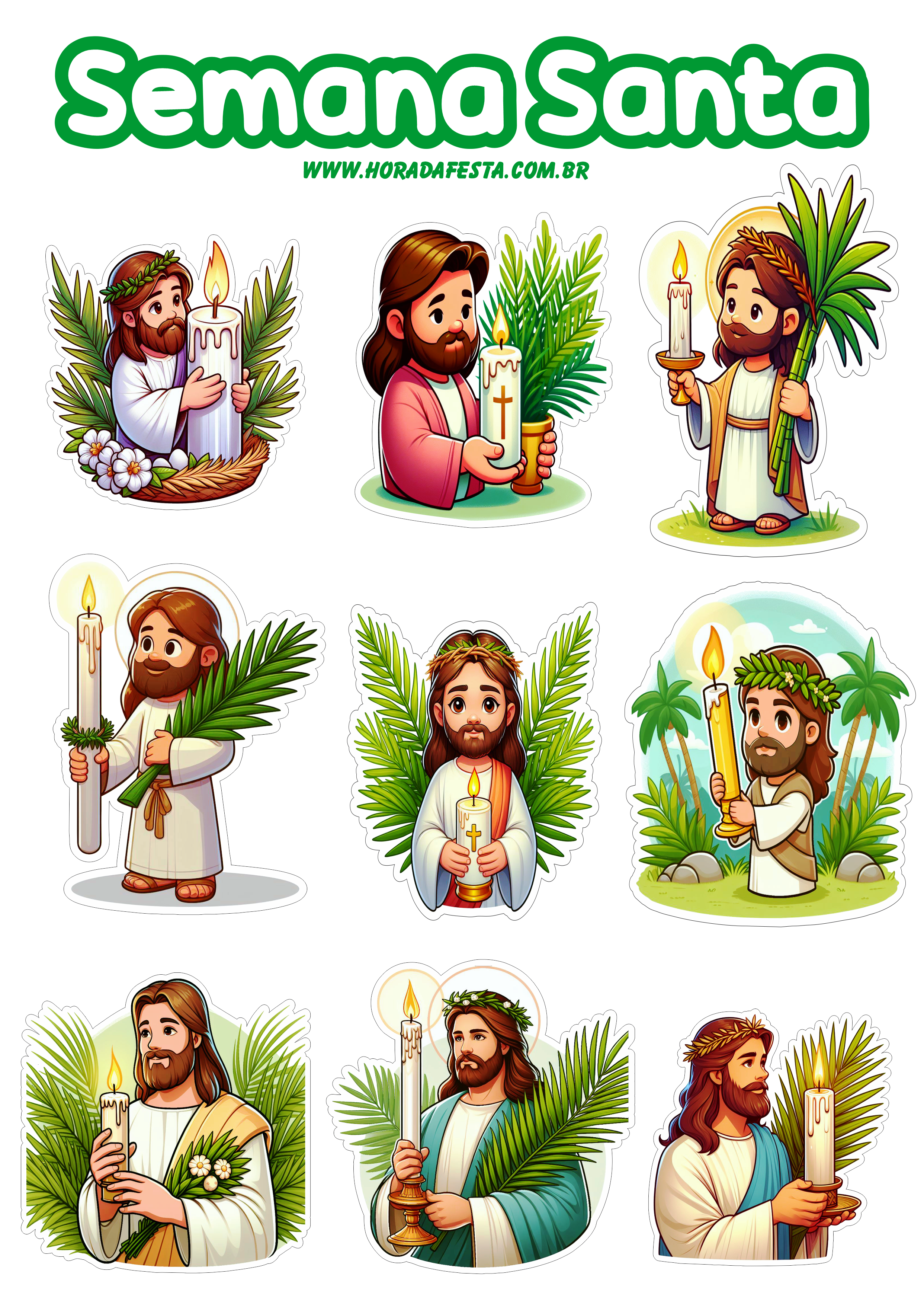 Semana Santa Imagens de Jesus Cristo adesivos ressurreição quaresma png