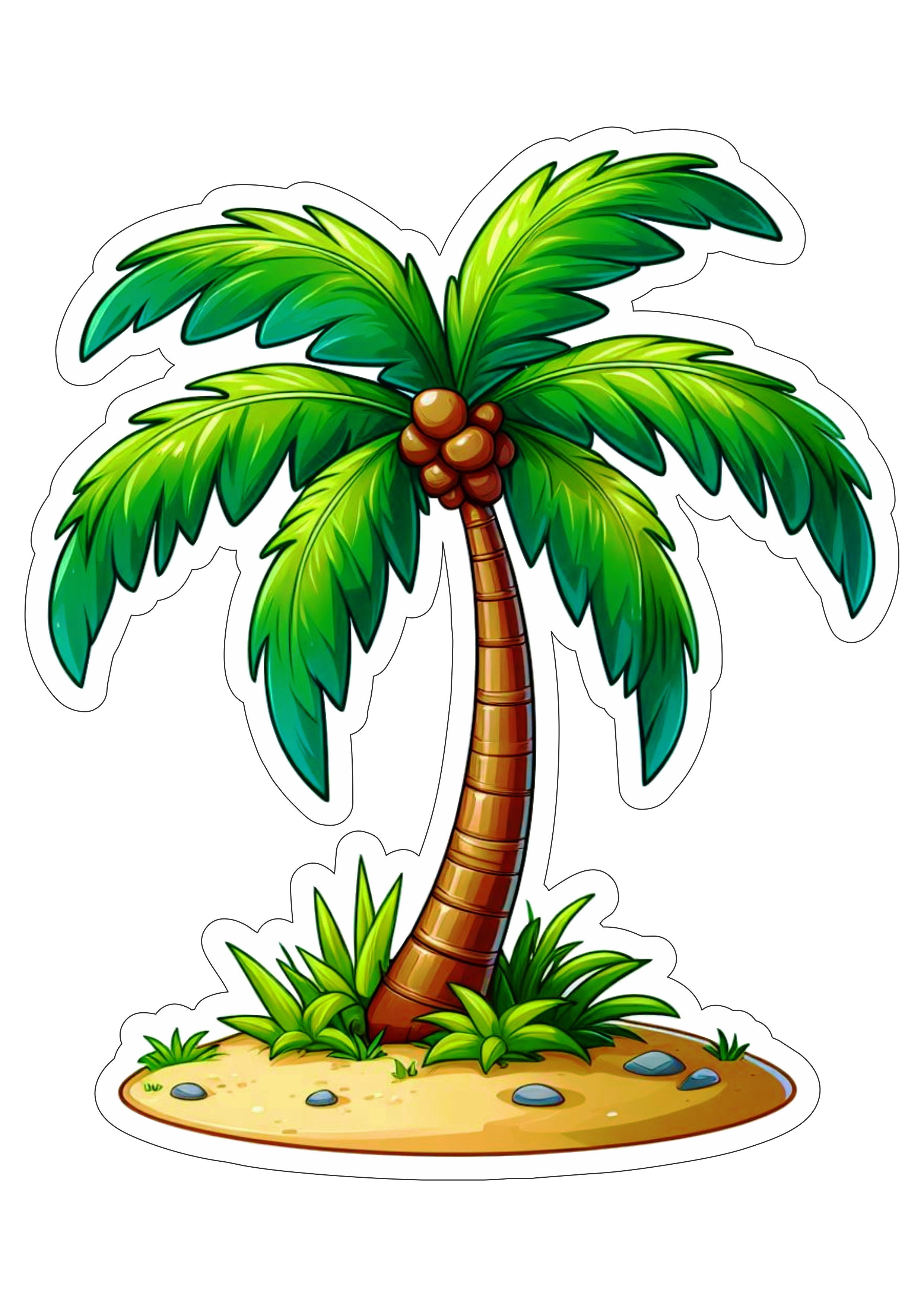 Palmeira coqueiro árvore desenho png
