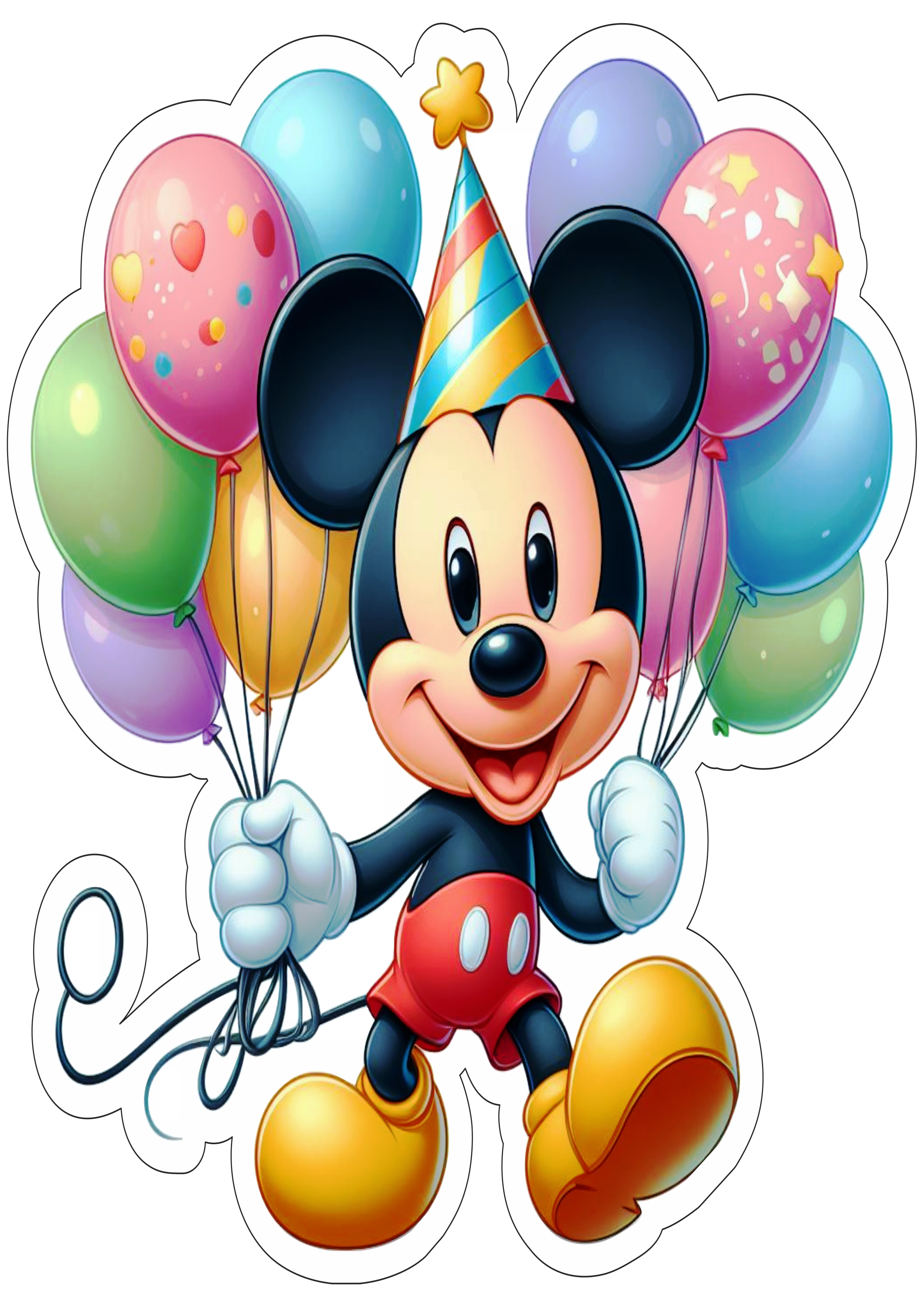 Mickey Mouse aniversário png