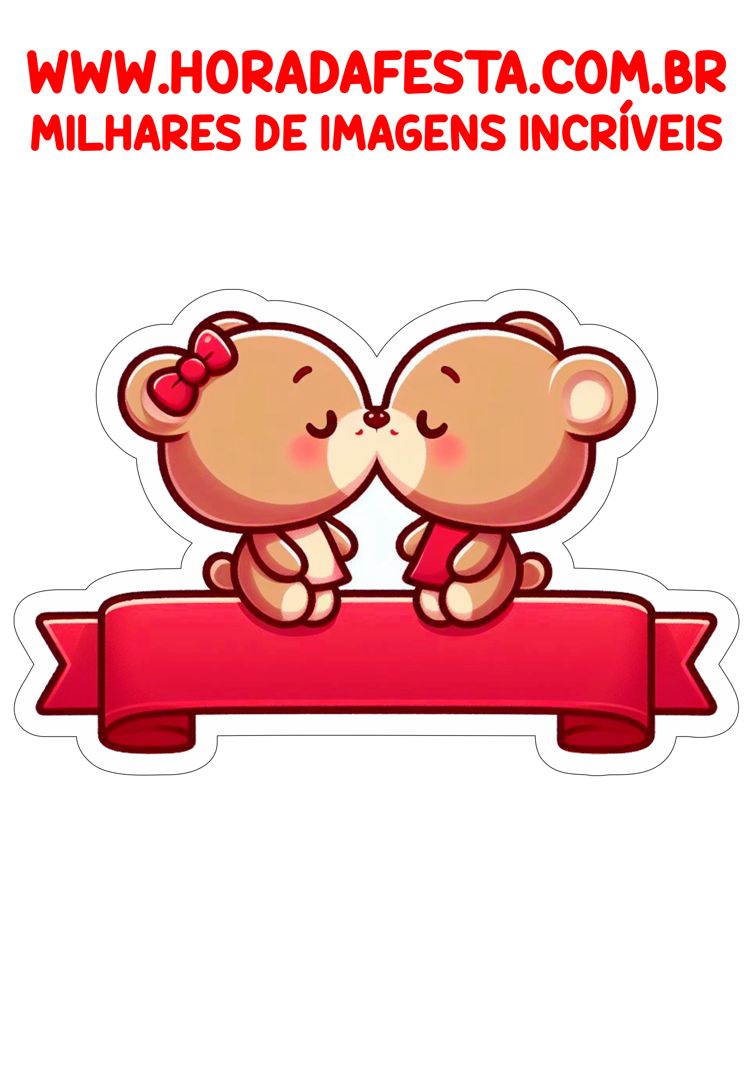 12 de junho dia dos namorados topo de bolo para imprimir ursinho fofinhos apaixonados png