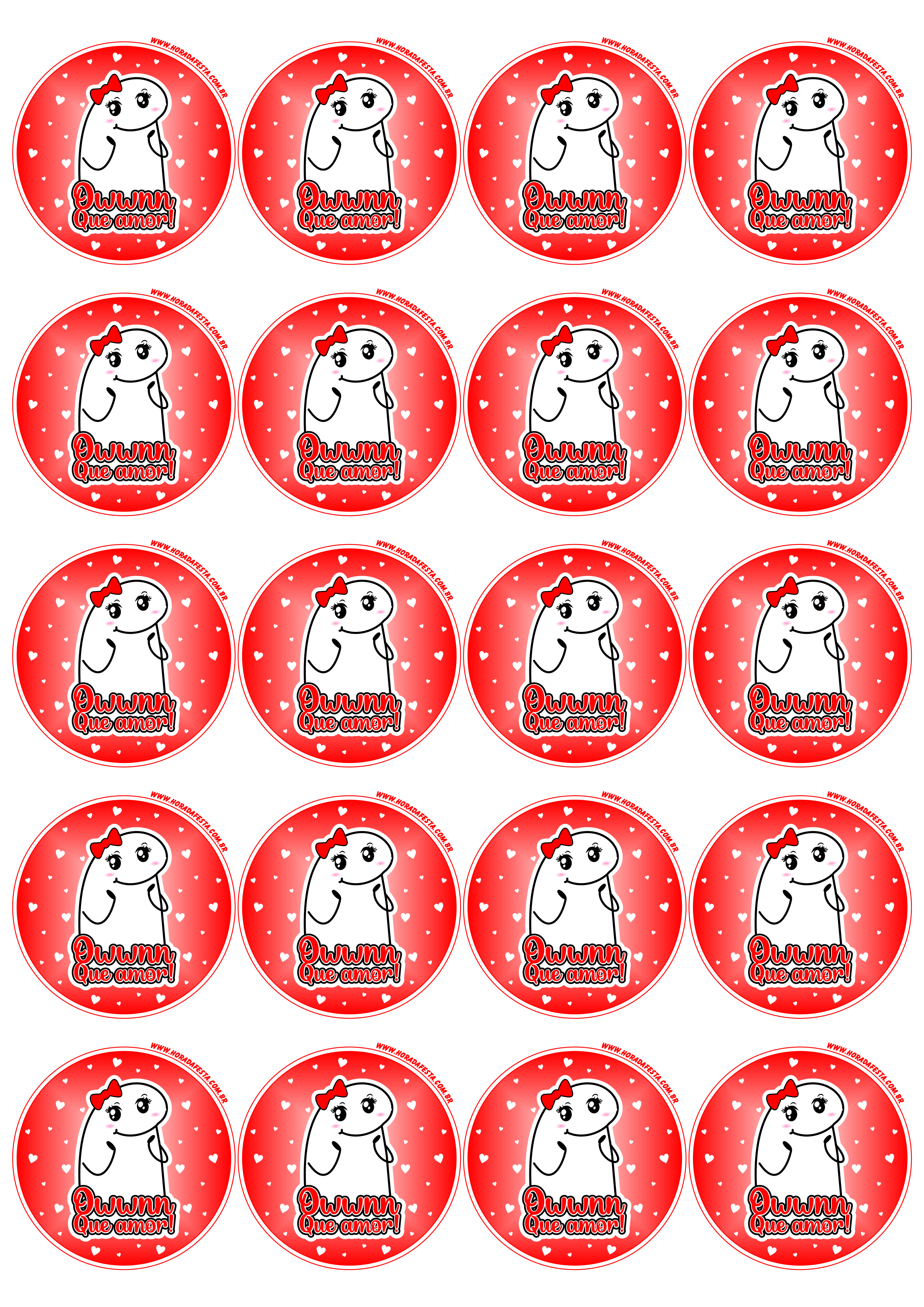 Dia dos namorados Flork of cows adesivo redondo para decoração personalizadas e fofinhas grátis 20 imagens png