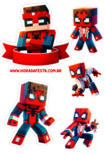 minecraft-spider-man-topo-de-bolo5